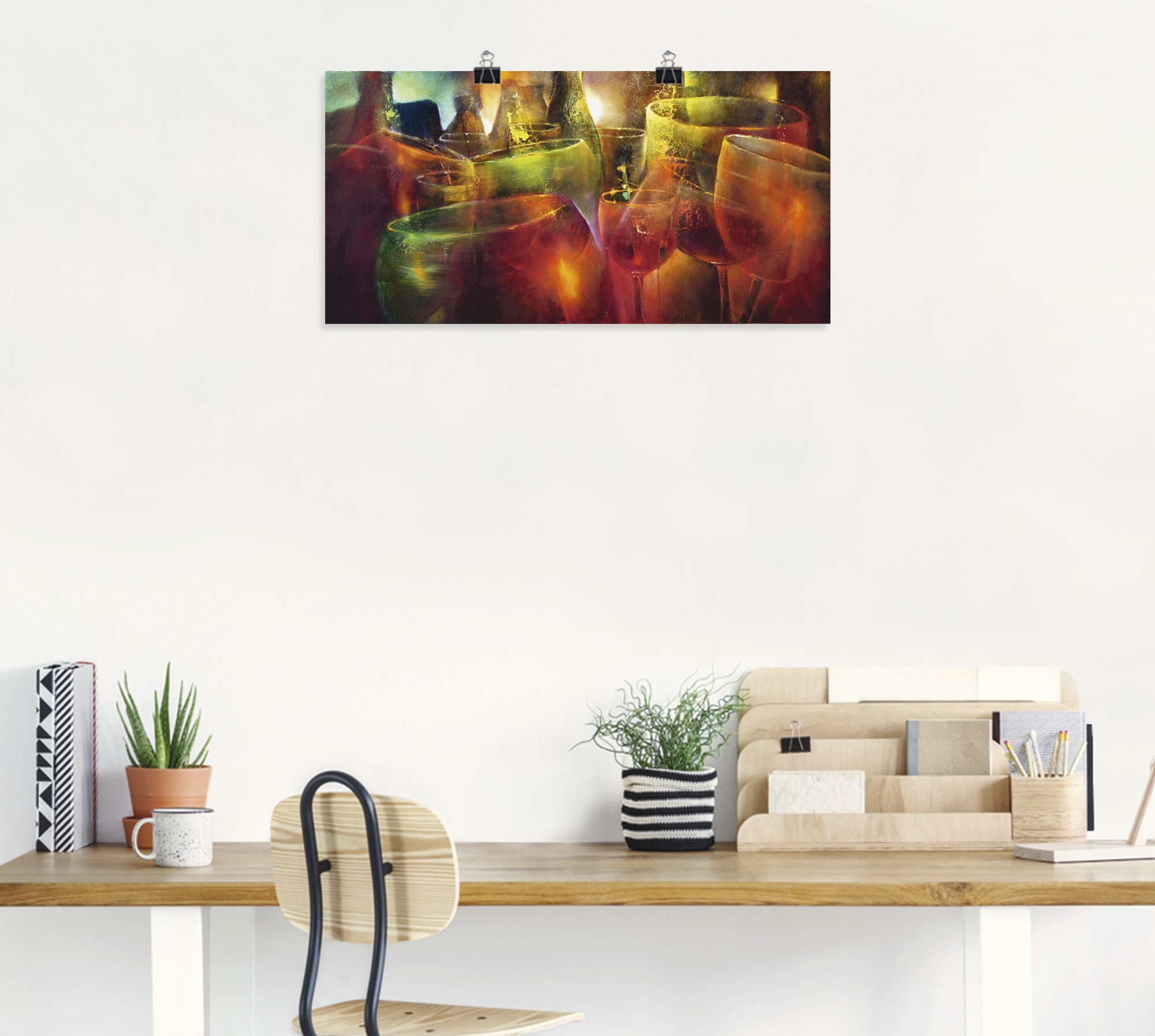 Artland Wandbild »Zu später Stunde«, Getränke, (1 St.), als Leinwandbild, Poster, Wandaufkleber in verschied. Größen