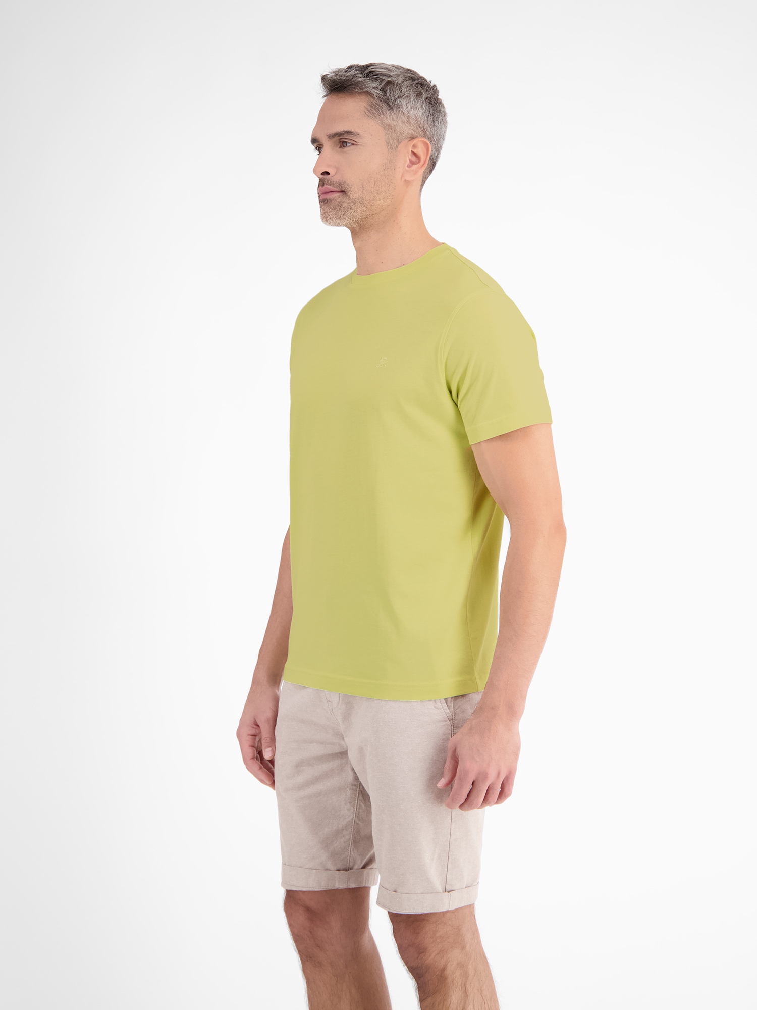 LERROS T-Shirt »Basic T-Shirt mit Logostitch«