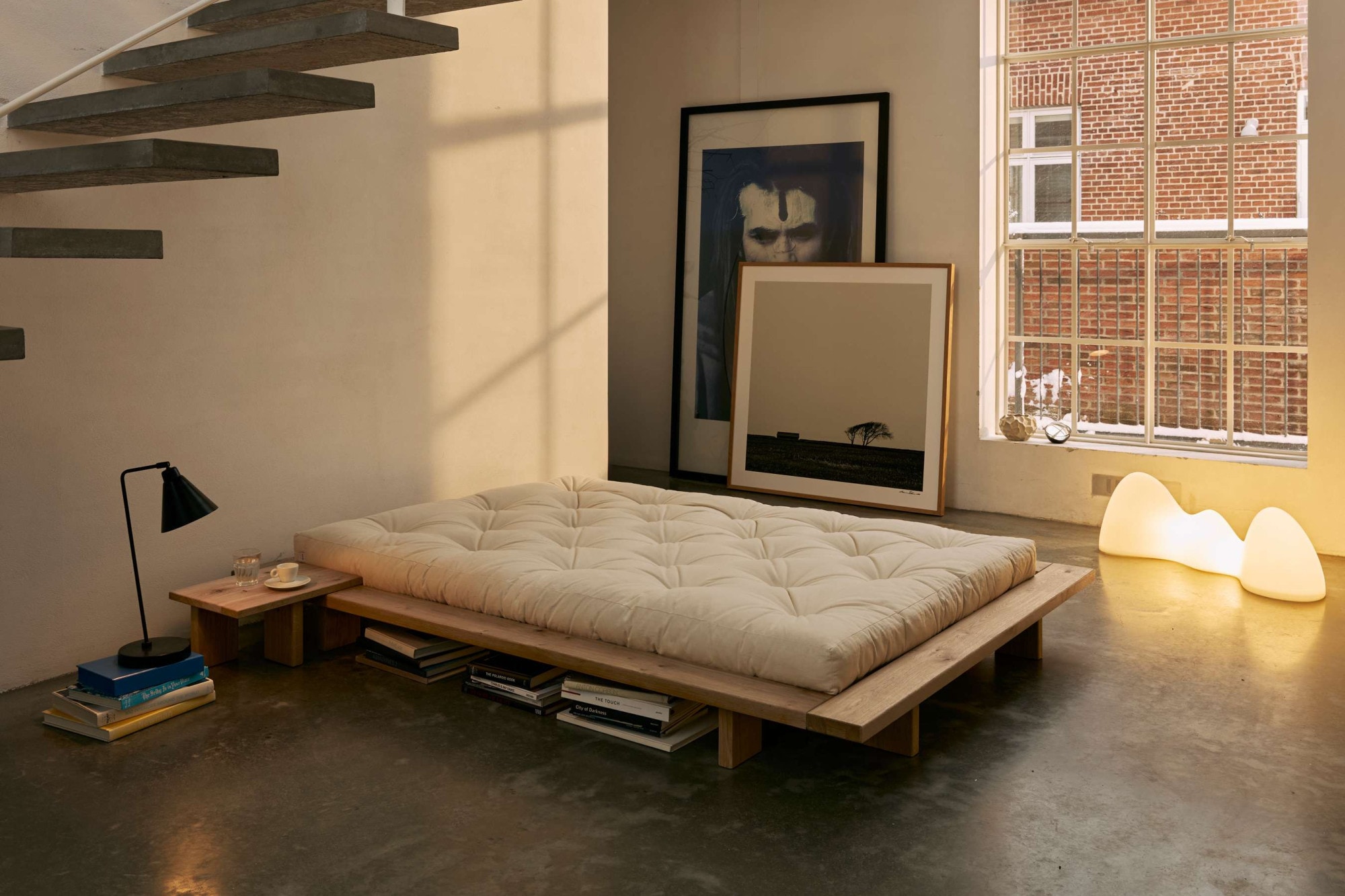 Karup Design Bettgestell »JAPAN BED Futonbett aus FSC®zertifiziertem Massivholz, zeitlos, bequem« Erhältlich für Matratzen Breite 90, 120, 140, 160 oder 180 cm,  Eiche, inkl. Lattenrost, ohne Matratze, Made in Europa