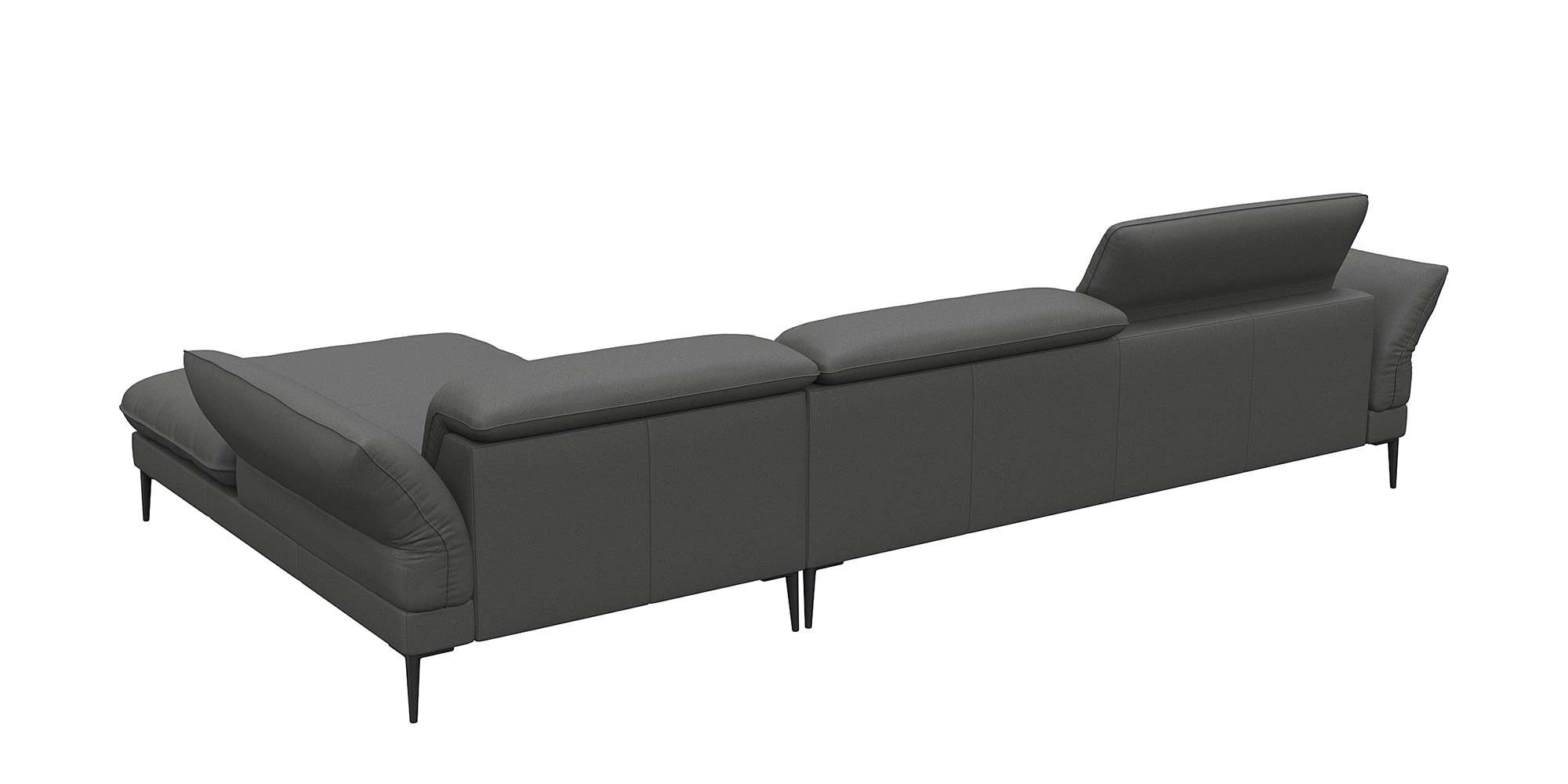 FLEXLUX Ecksofa »Salino, Funktionssofa mit Recamiere, Relaxsofa, Ecksofa«, Sofa mit Arm- und Kopfteil-Verstellungen, Kaltschaum & Stahl-Wellen