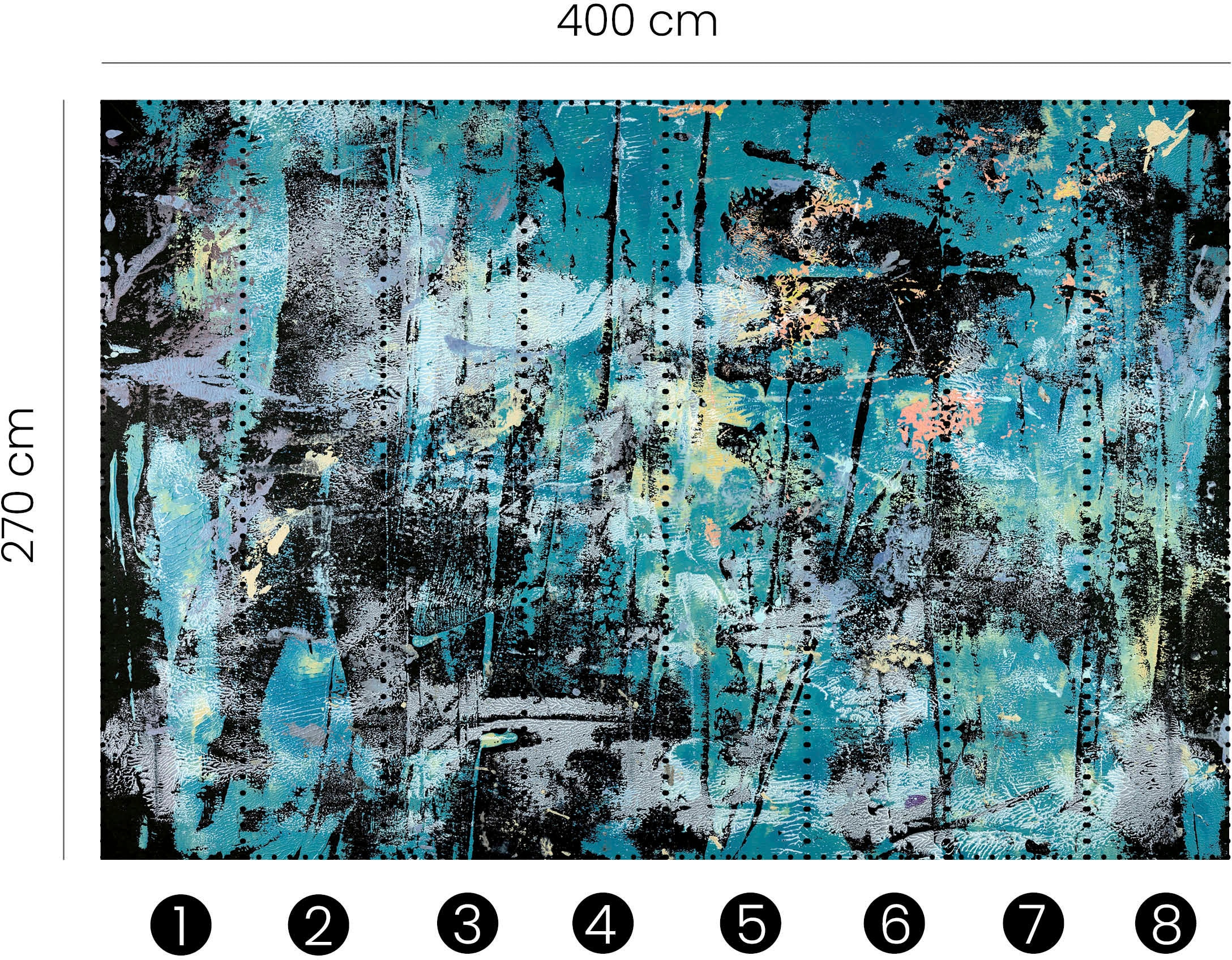 Fashion for walls Fototapete »Into the blue«, Kunst, Phthalate frei