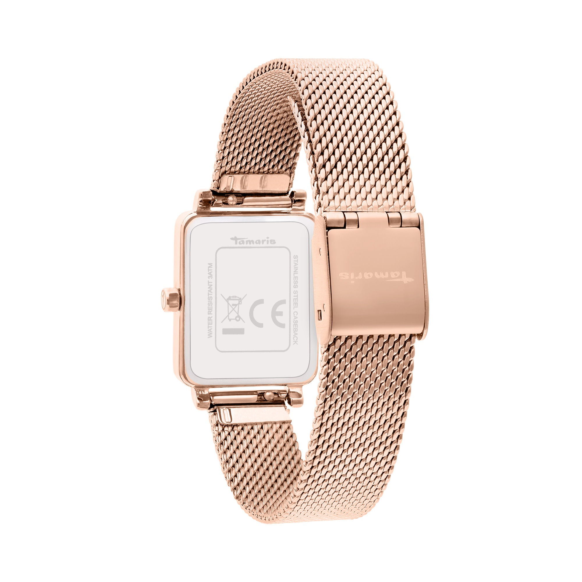 Tamaris Quarzuhr Armbanduhr, Damenuhr, Edelstahlarmband, analog