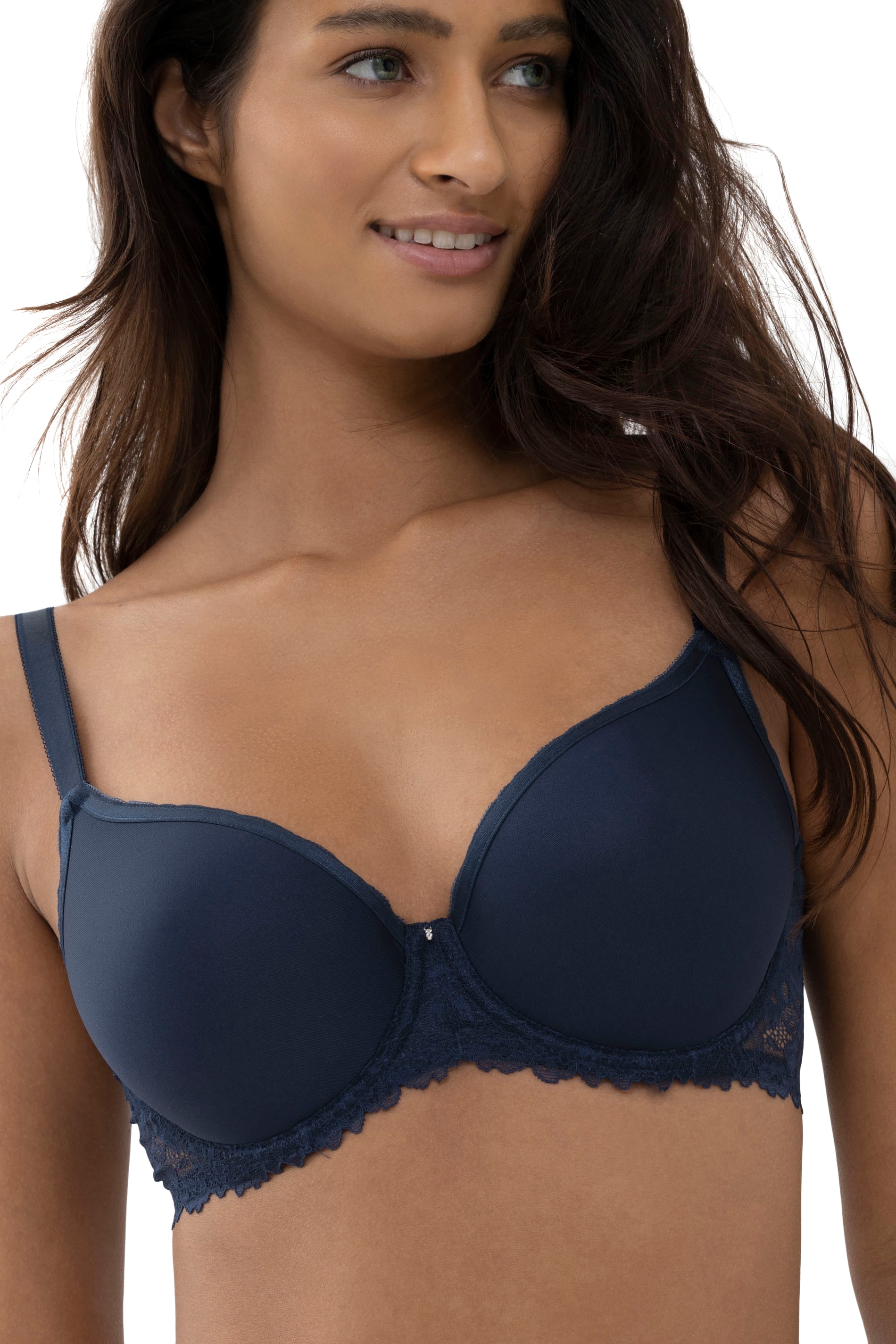 Mey Bügel-BH »SERIE LUXURIOUS«, Zweifarbige Spitze, Zierträger verstellbar, Full-Cup