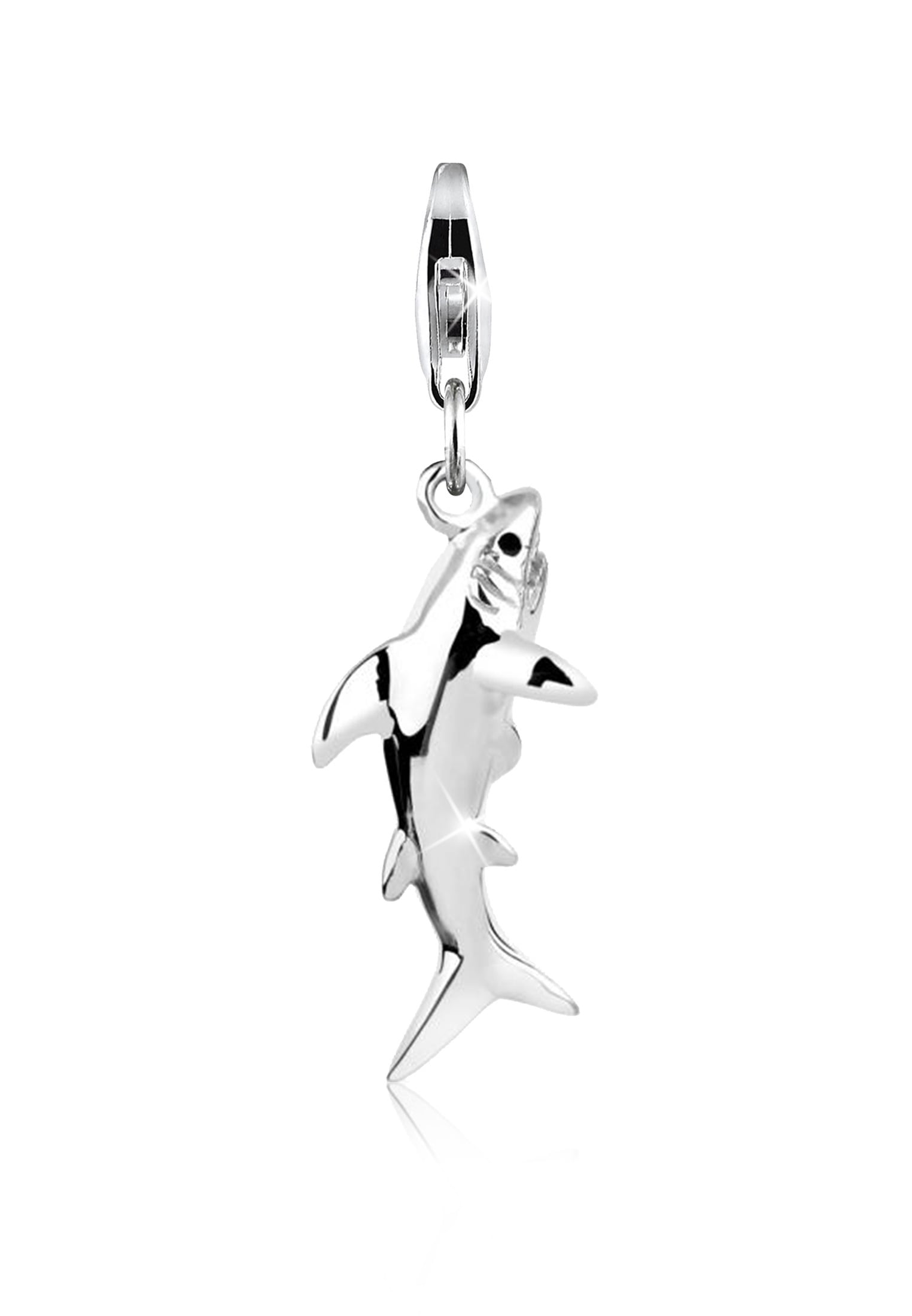 Charm Blume »Charm Anhänger Hai Fisch Meer Shark 925 Silber«