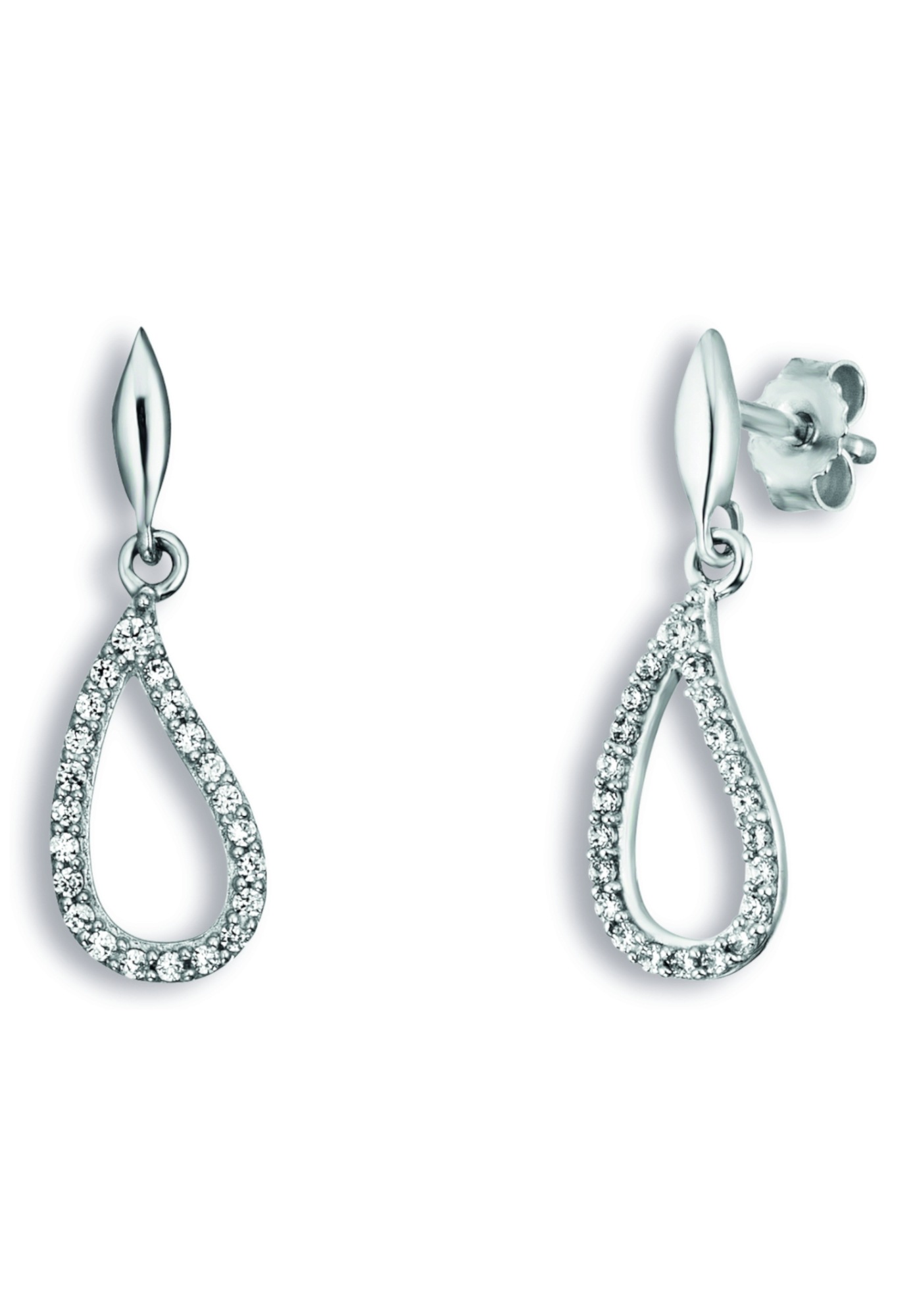 ONE ELEMENT Paar Ohrhänger »Zirkonia Ohrringe   Ohrhänger aus 925 Silber«