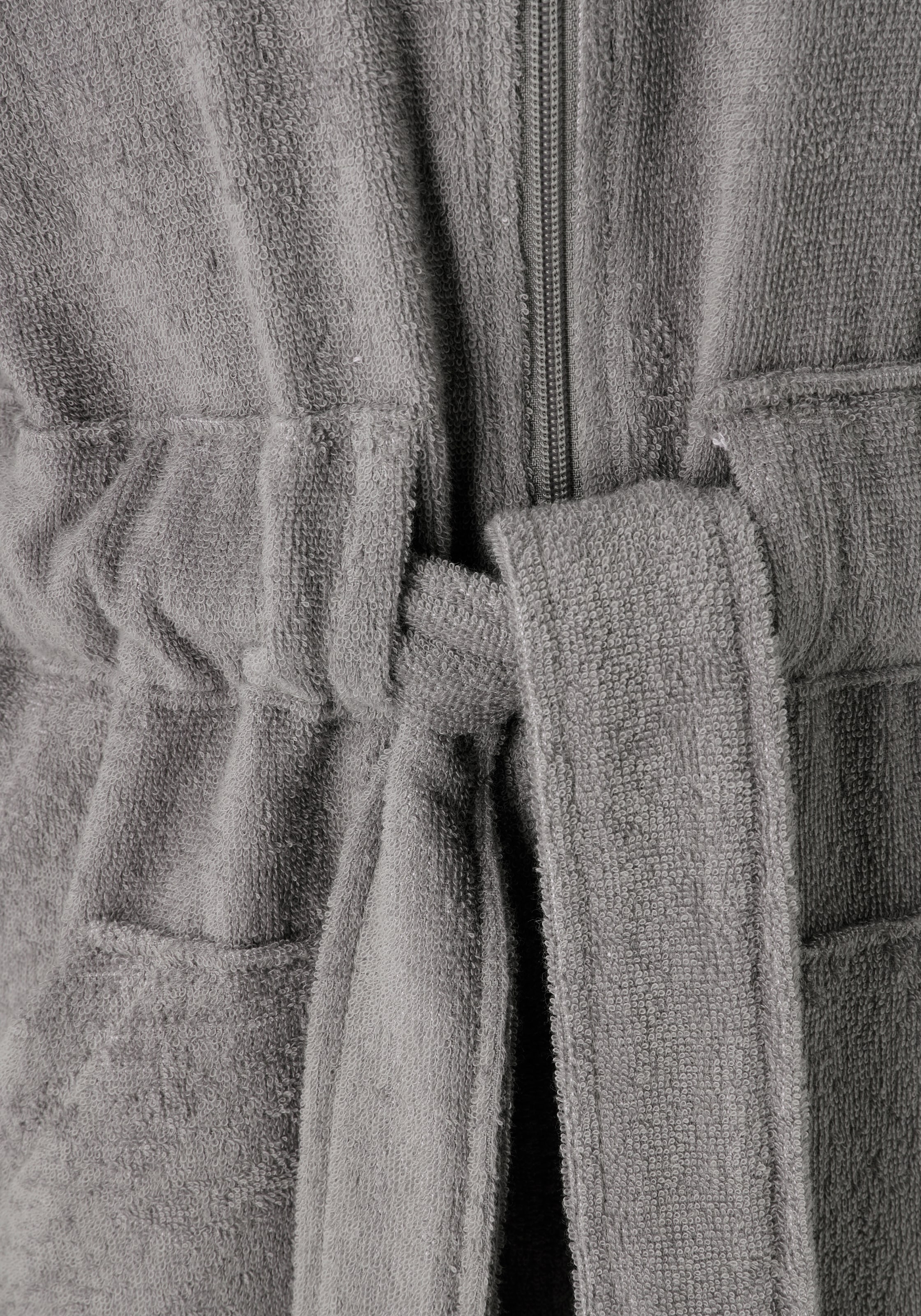 OTTO home Damenbademantel »Sennia, ideal für Sauna & Spa, Hotelbademantel, Morgenmantel« 2 Stk. Steifendetails, 100% Baumwolle, mit GRATIS-Zugabe: 1x Turban-Handtuch