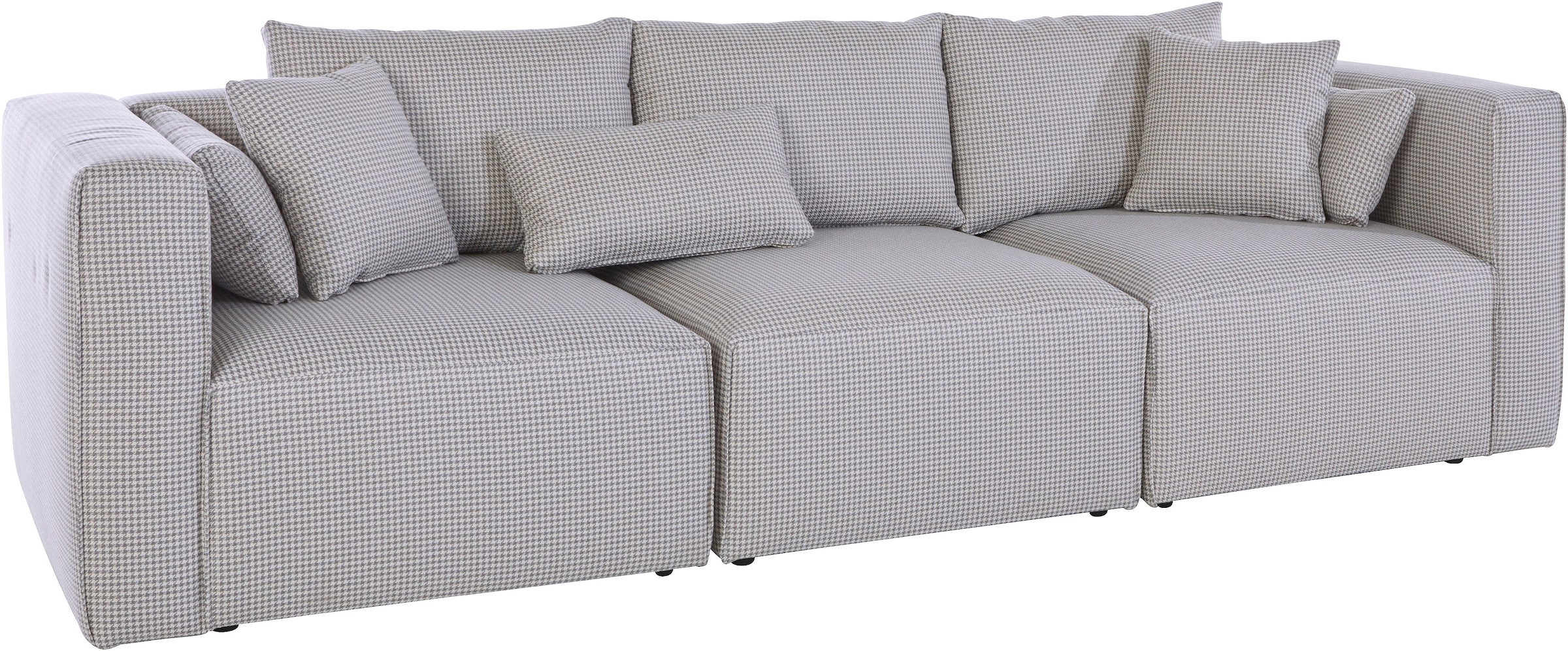 Home affaire 3-Sitzer »Comfine« zusammengesetzt aus Modulen, in 3 Bezugsqualitäten