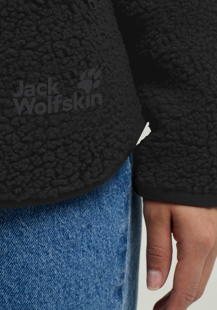 Jack Wolfskin Fleecejacke »HIGH CURL JKT W« mit durchgehendem Reißverschluss, aus Sherpa Fleece, atmungsaktiv