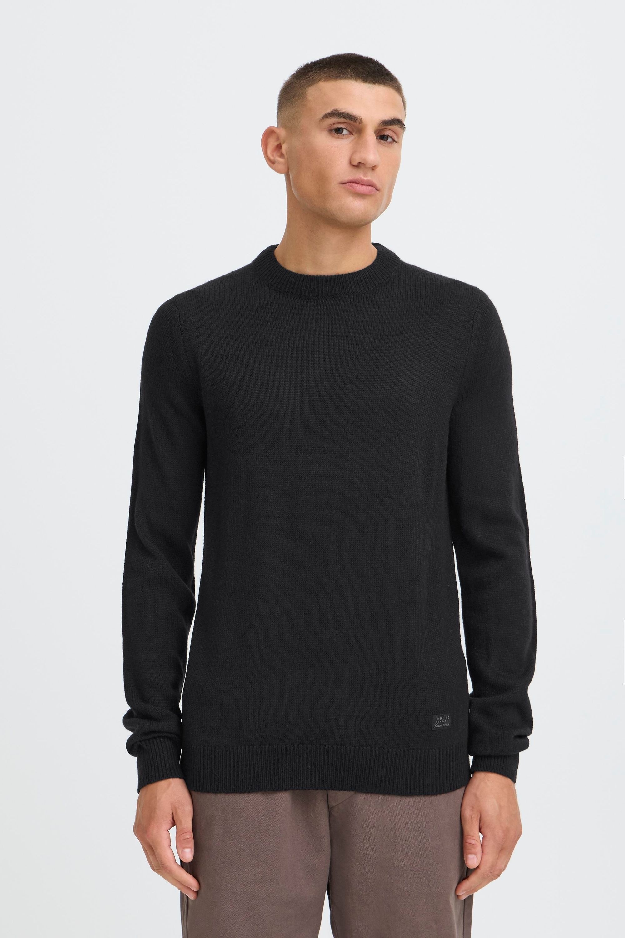 !Solid Strickfleece-Pullover »Strickpullover SDBabak«