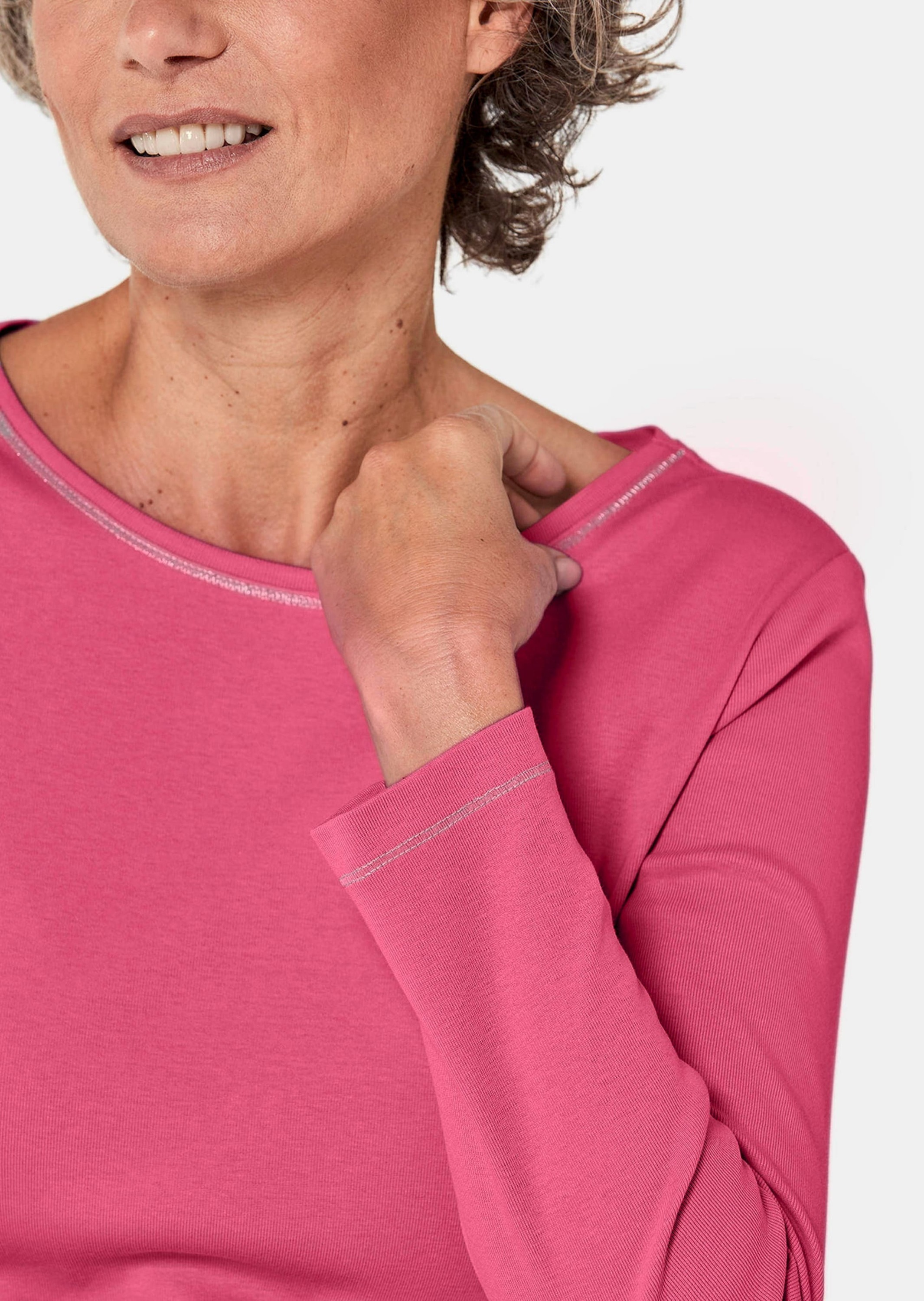 GOLDNER Kurzarmshirt »Kurzgröße Basic T-Shirt aus reiner Baumwolle«