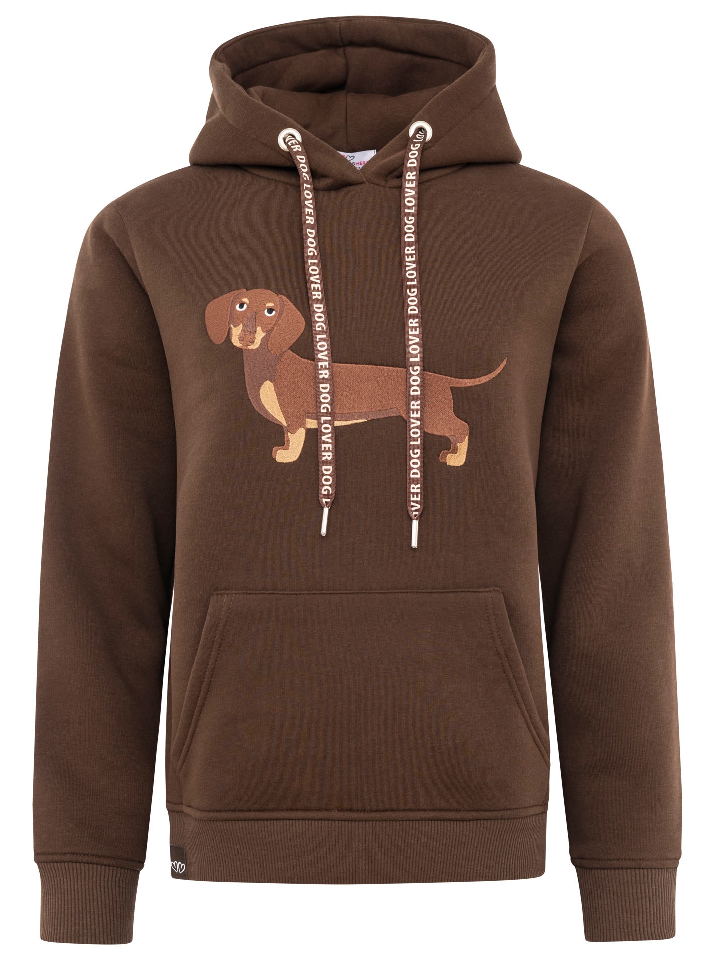 Zwillingsherz Hoodie »"Dackel"«, mit niedlichem Dackel-Motiv gestickt