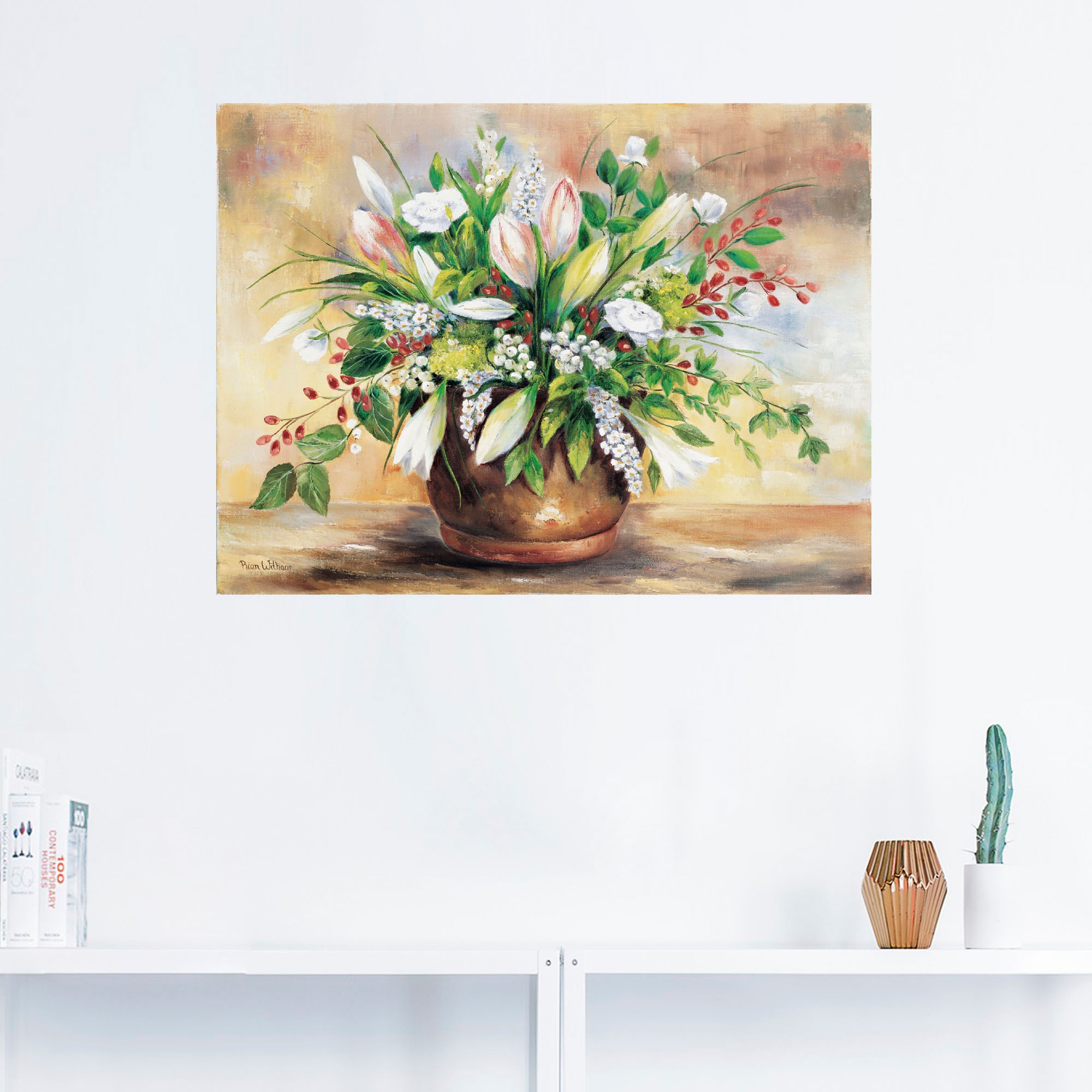 Artland Wandbild »Blütenverschönerung«, Blumen, (1 St.), als Leinwandbild, Poster, Wandaufkleber in verschied. Größen