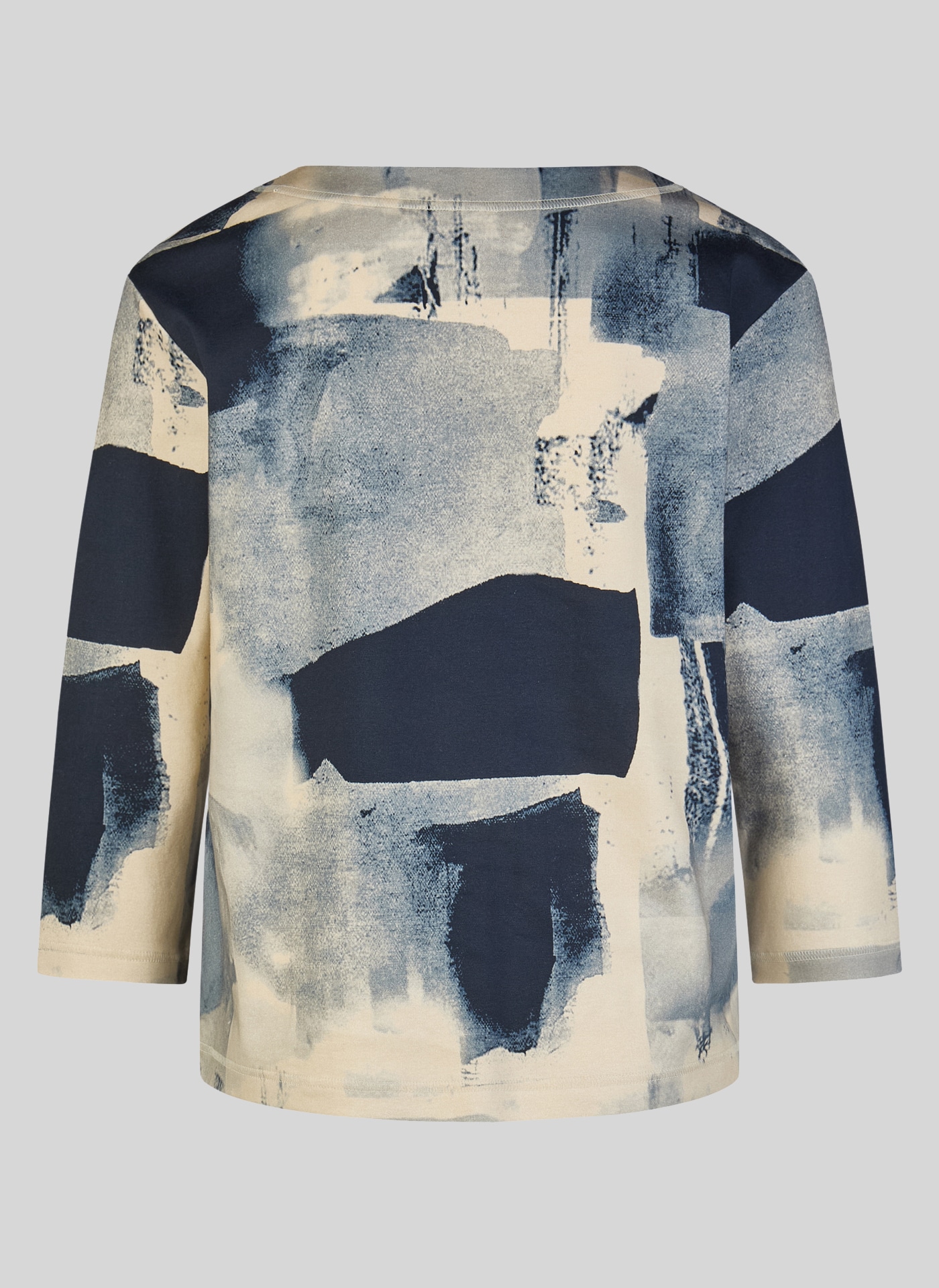 Rabe 3/4-Arm-Shirt mit grafischem Muster und Glitzer-Details
