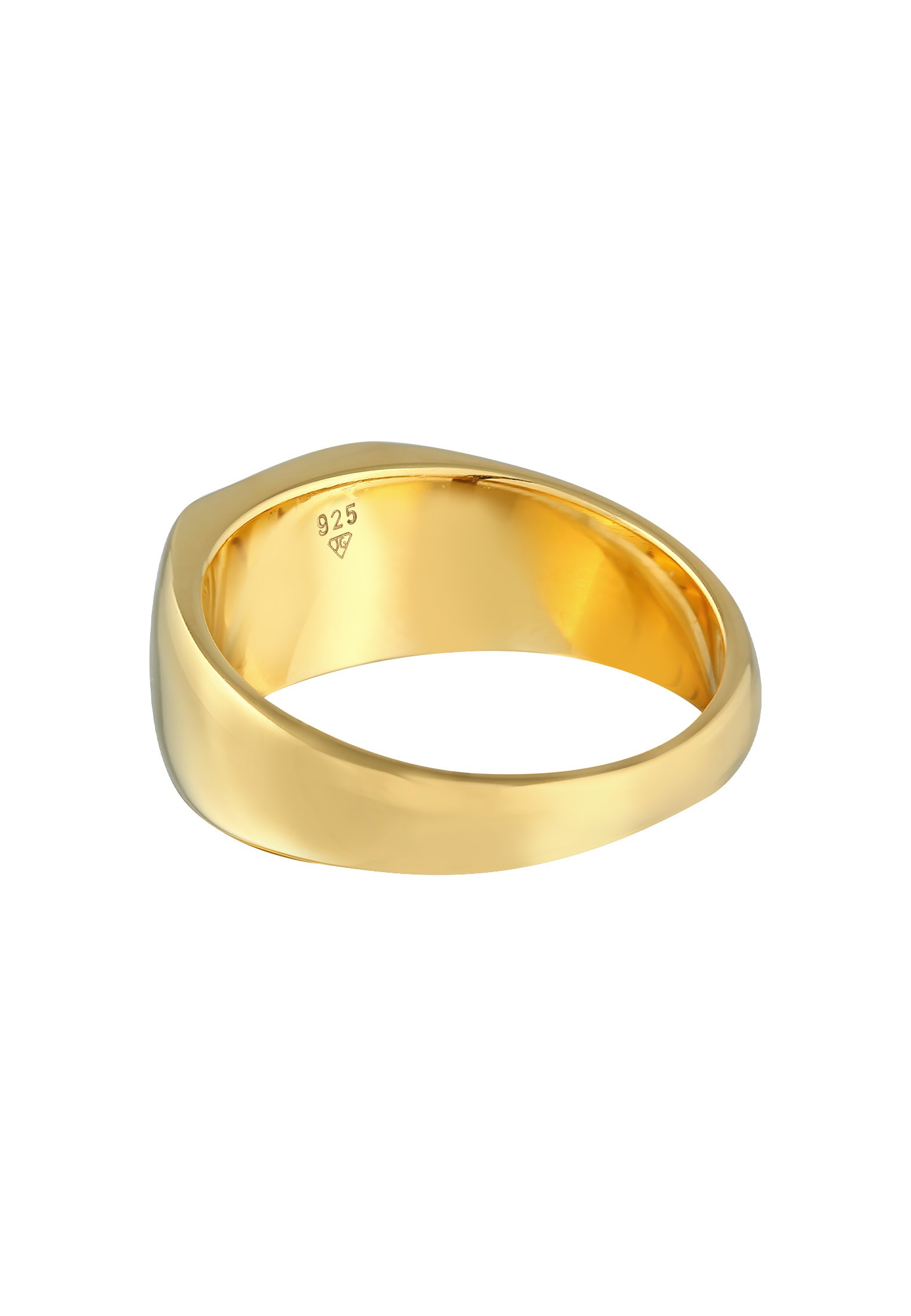 Elli Siegelring »Ring Siegelring Emaille Rechteck Klassik 925 Silber«