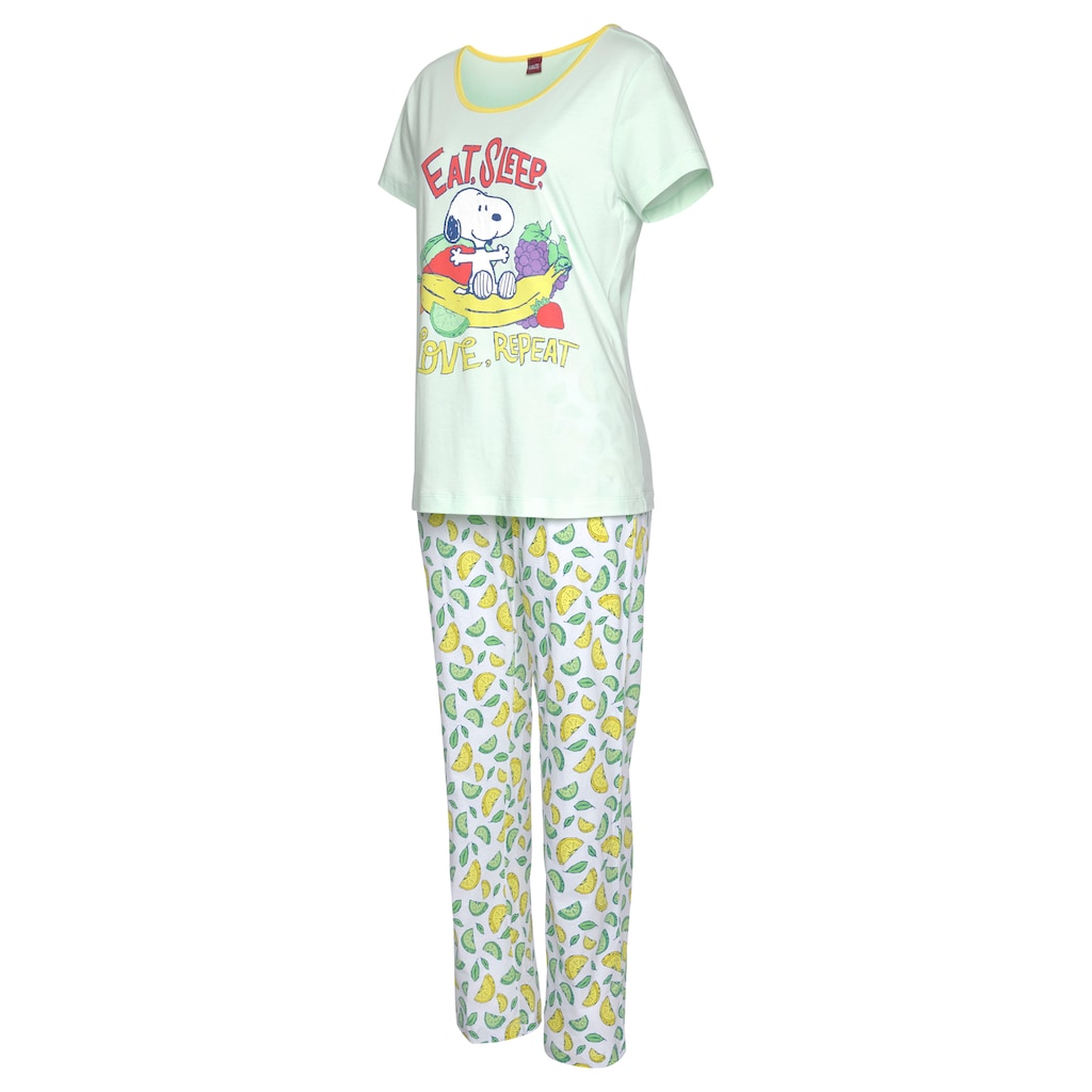 Peanuts Pyjama, (2 tlg.), mit Snoopy-Print