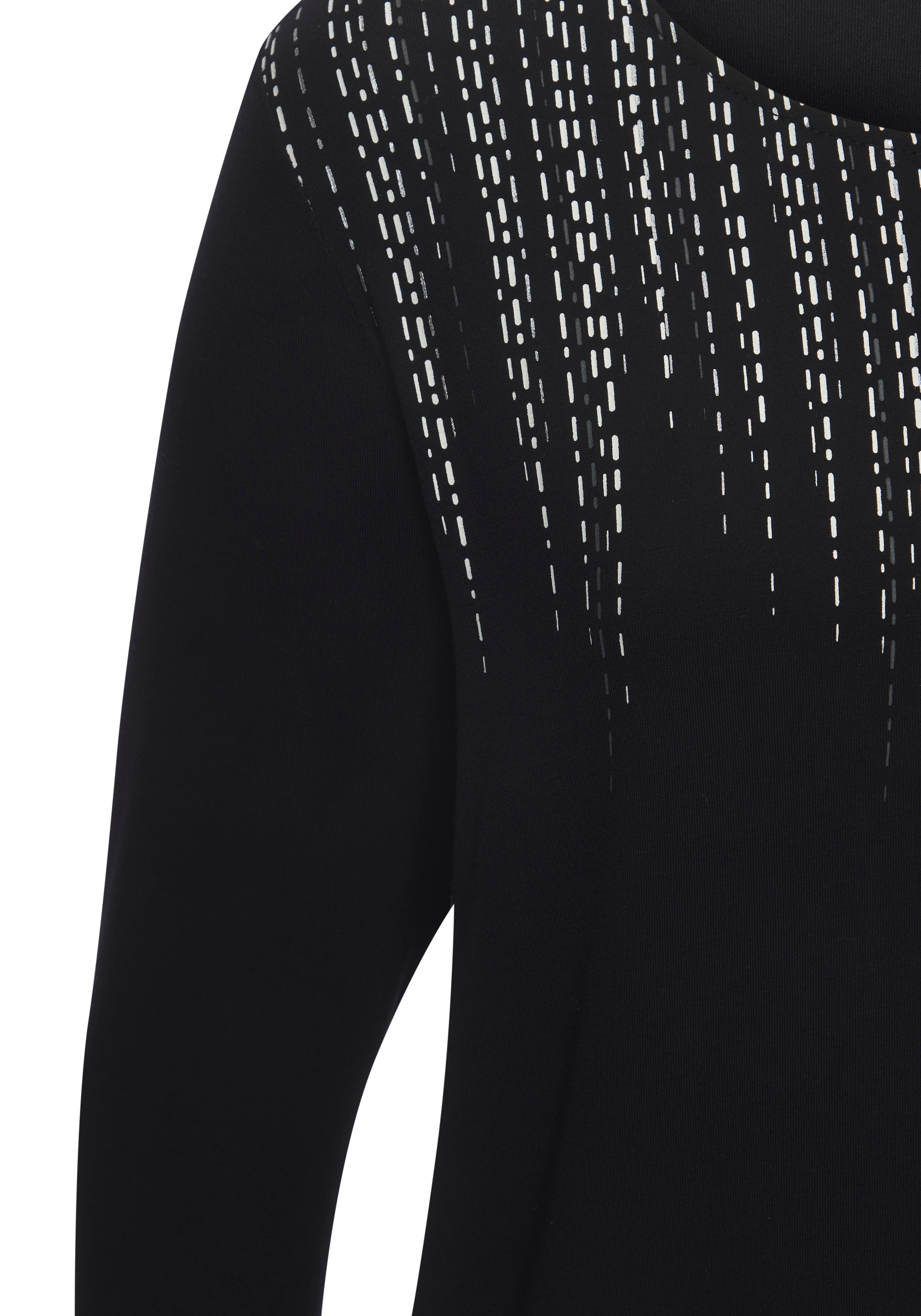 LASCANA Langarmshirt »mit modischem Frontprint«, aus weichem Viskose-Stretch
