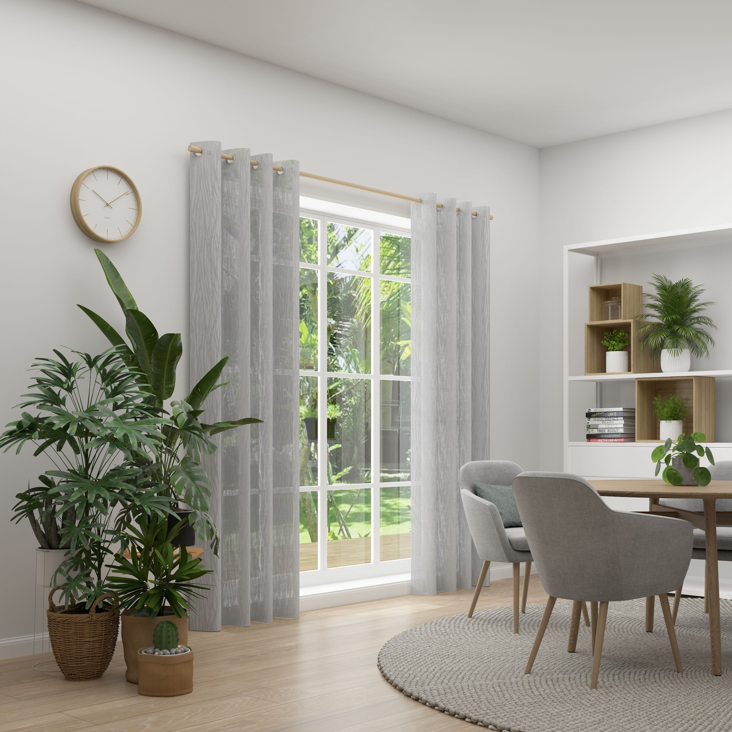 Neutex for you! Vorhang »RAYA« Ösen 1 Stk. tlg. Grafische Linienstruktur