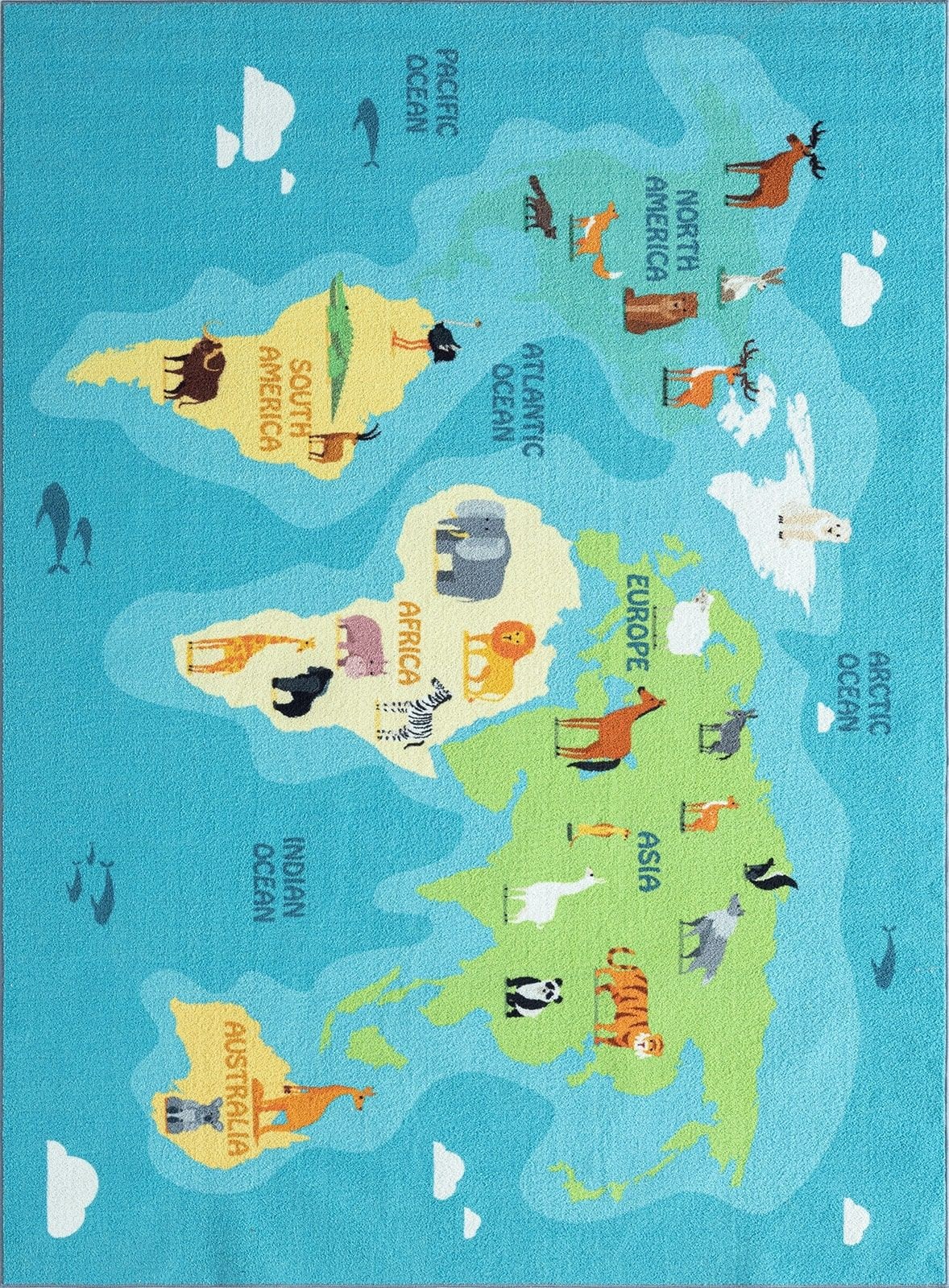 the carpet Teppich »Happy Life« rechteckig 4 mm Höhe Life Kinderzimmer Teppich Spielteppich pflegeleicht