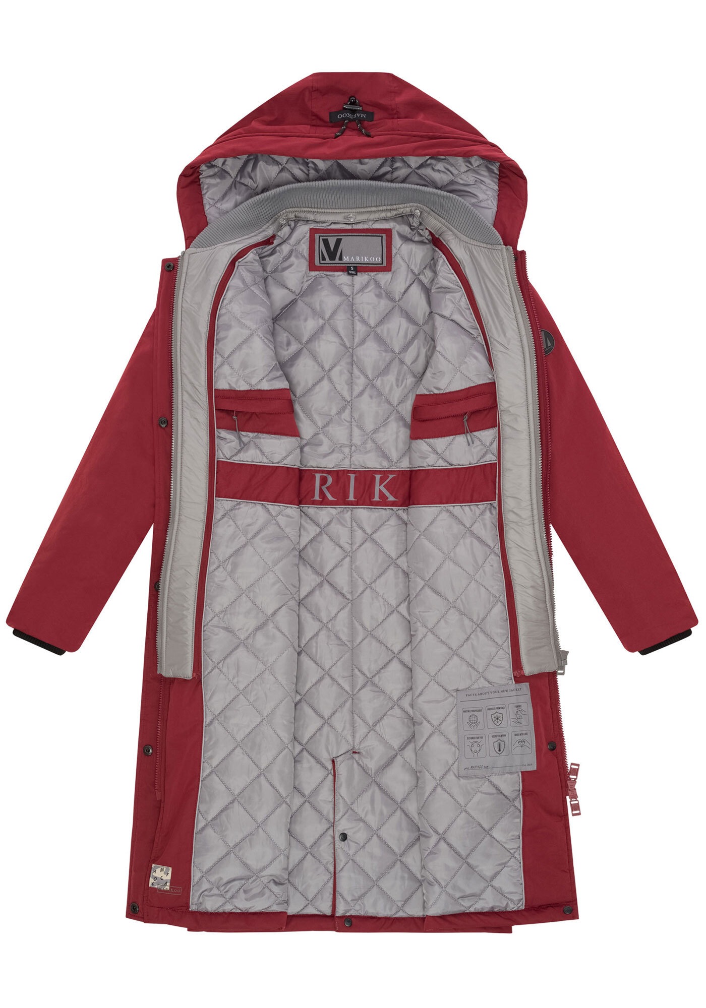 Marikoo Winterjacke »Marikoo Ledalaa Damen Winterjacke N035«