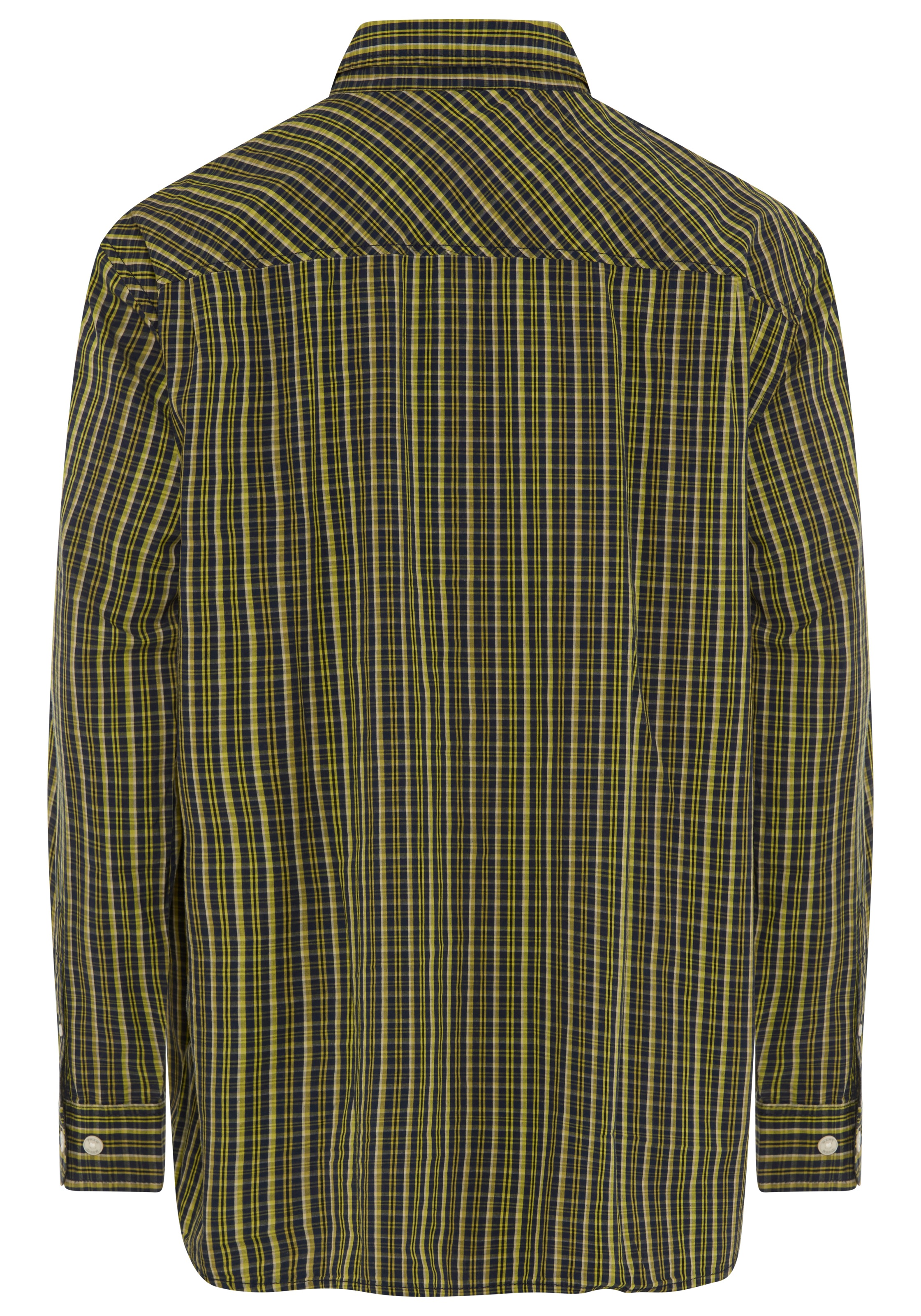 Man's World Plus Karohemd Regular Fit, normale Länge, aus Baumwolle, Langarm