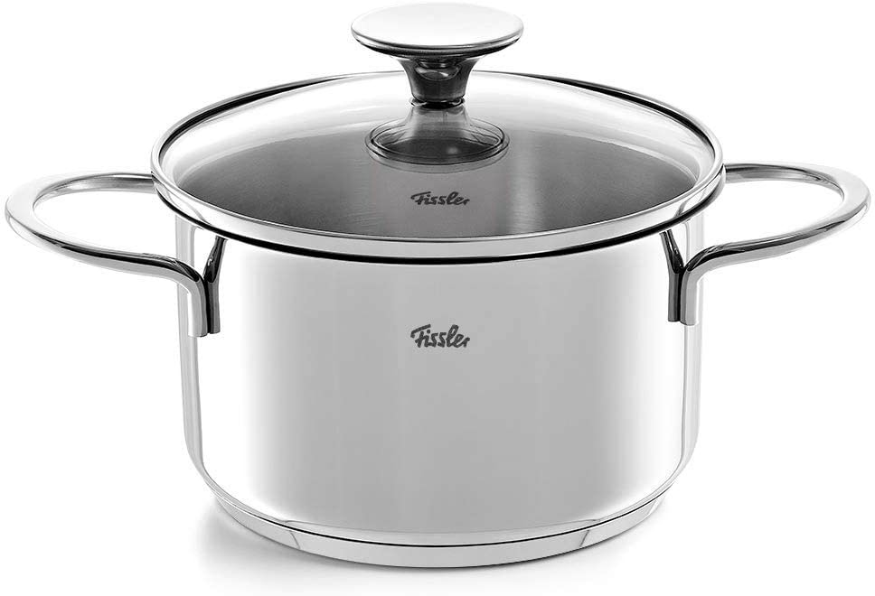 Fissler Topf-Set »Copenhagen« Set, Bratentopf 20 cm, je 1 Kochtopf 16/20/24 cm, Stielkasserolle 16 cm, 9 Stk. tlg. Edelstahl 18/10
