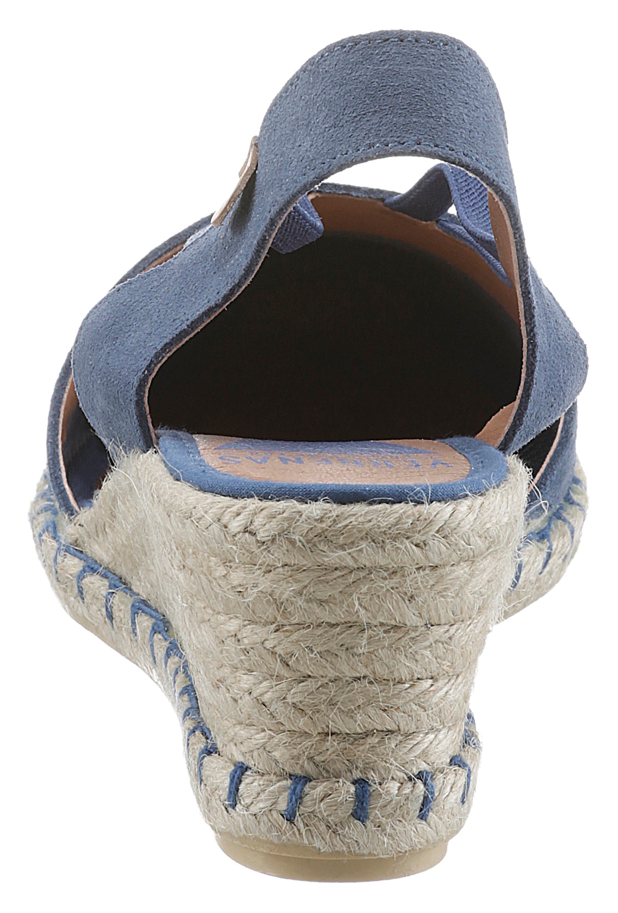 VERBENAS Sandalette »Maika Serraje«, Sommerschuh, Sandale, Keilabsatz, mit Jutebesatz