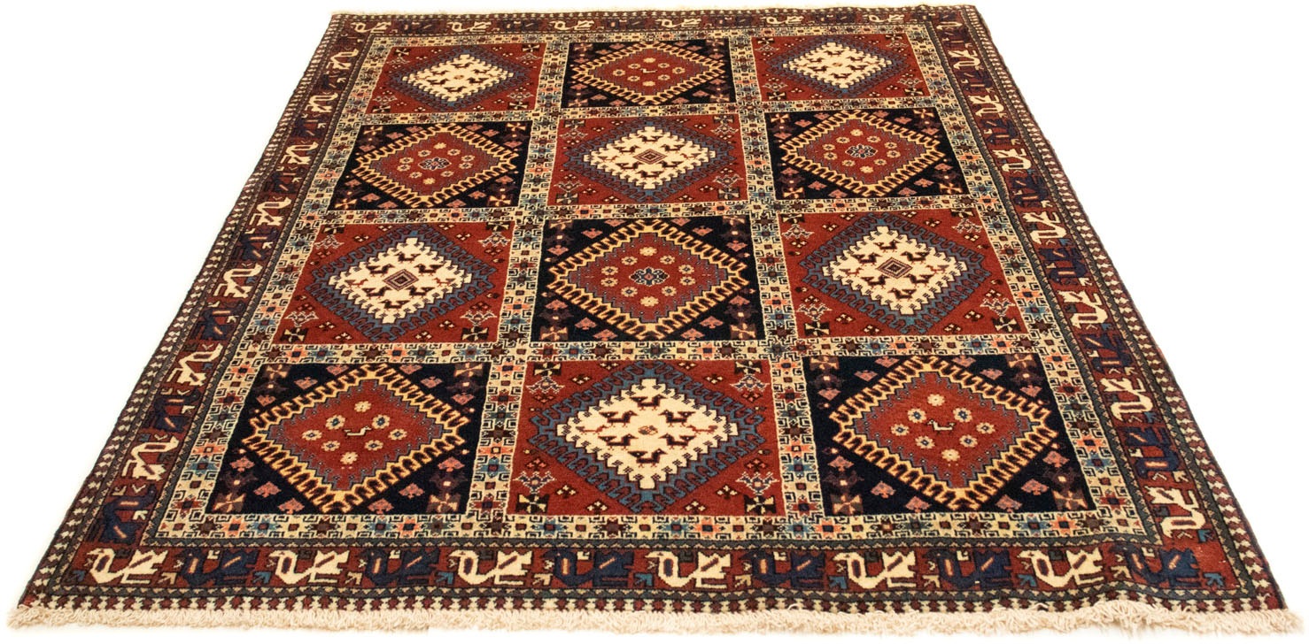 Wollteppich »Yalameh Teppich handgeknüpft mehrfarbig«, rechteckig, handgeknüpft