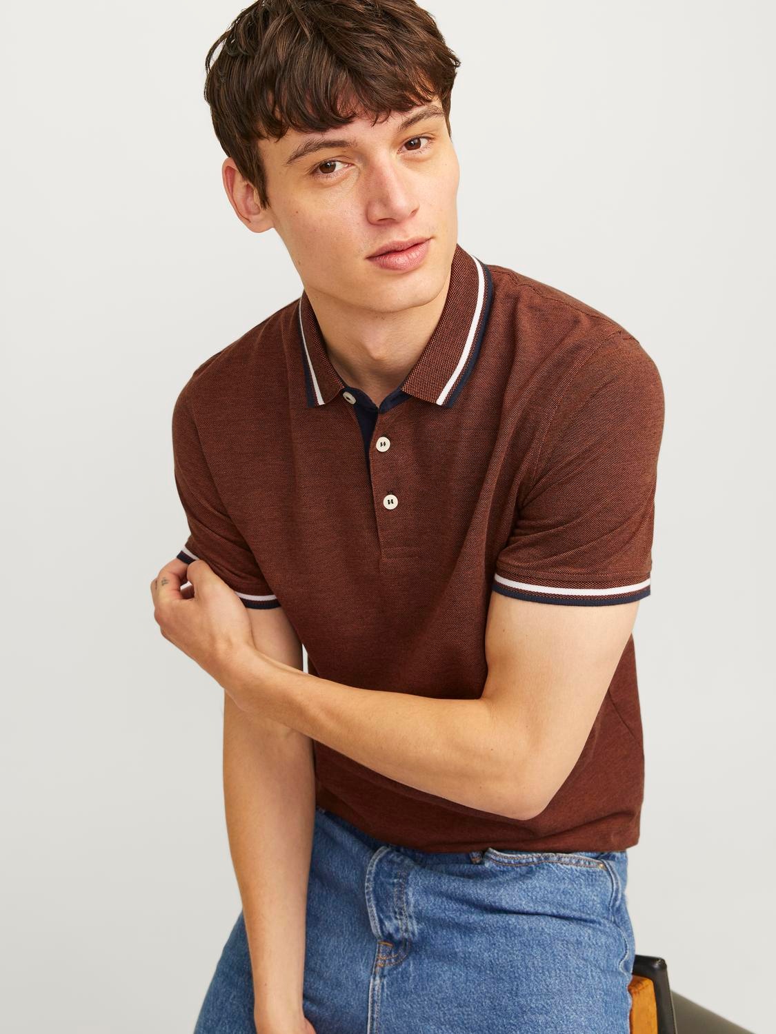 Jack & Jones Poloshirt »JJEPAULOS POLO SS NOOS«, mit Logo Stickerei