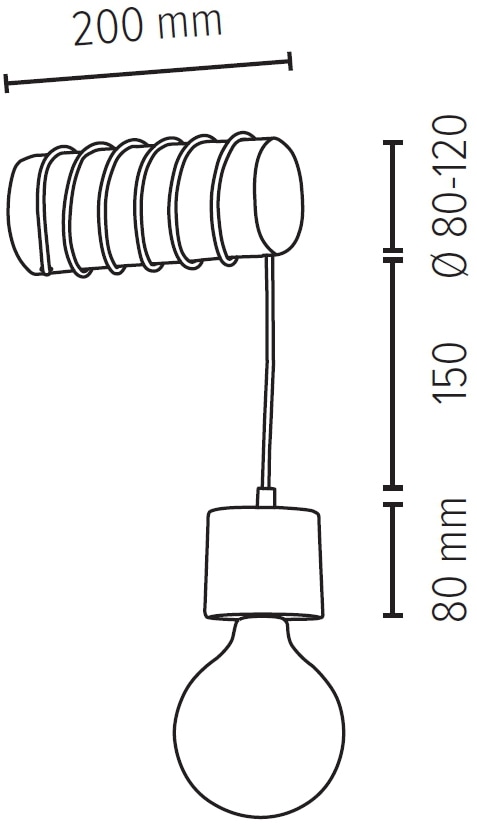 SPOT Light Wandleuchte »TRABO PINO«, 1 flammig-flammig, Holzbalken aus  massivem Kiefernholz Ø 8-12 cm, Nachhaltig kaufen online bei OTTO | Tischlampen