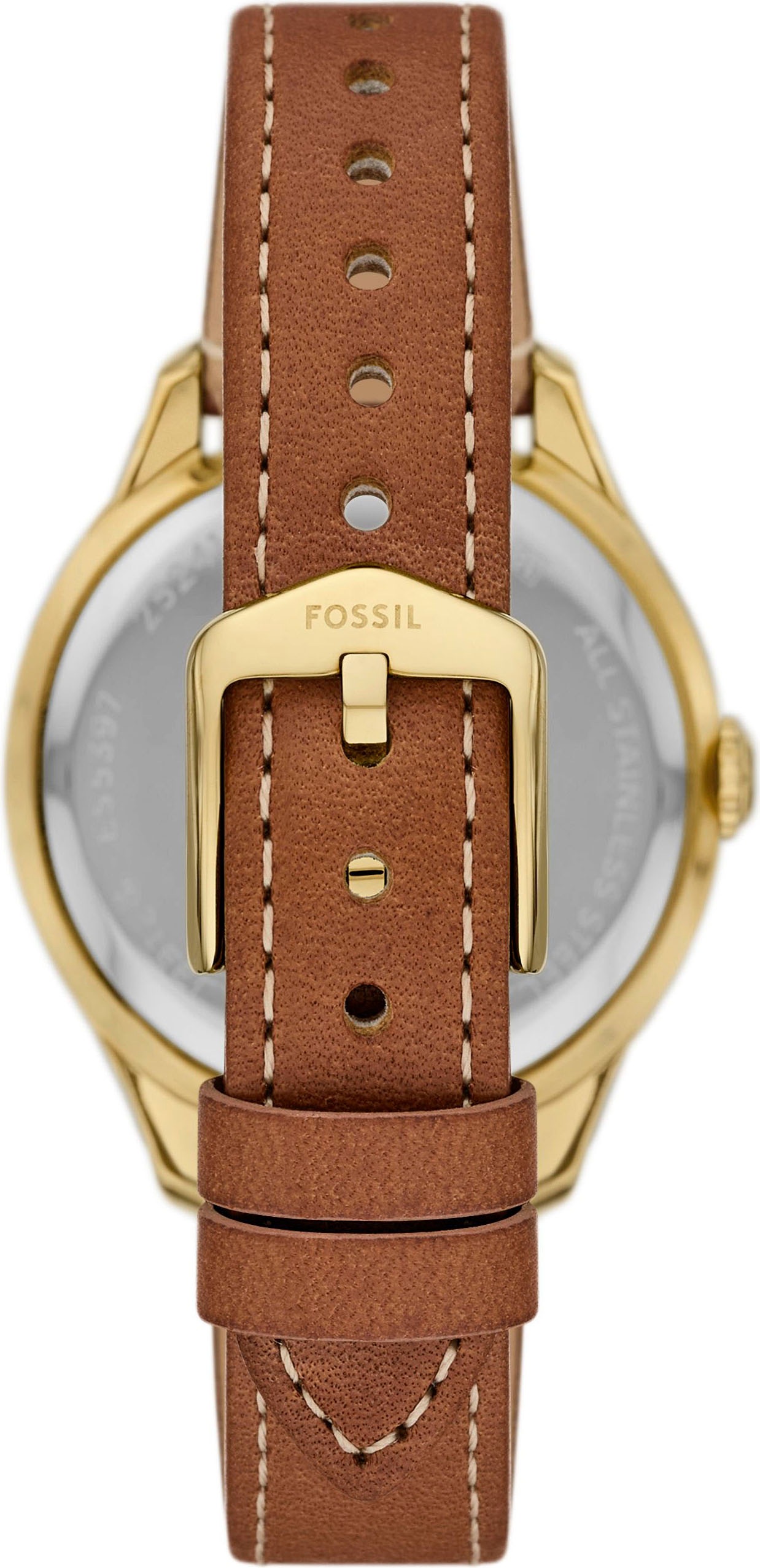 Fossil Quarzuhr »GILMORE«, Armbanduhr, Damenuhr, Lederarmband, analog, Tag