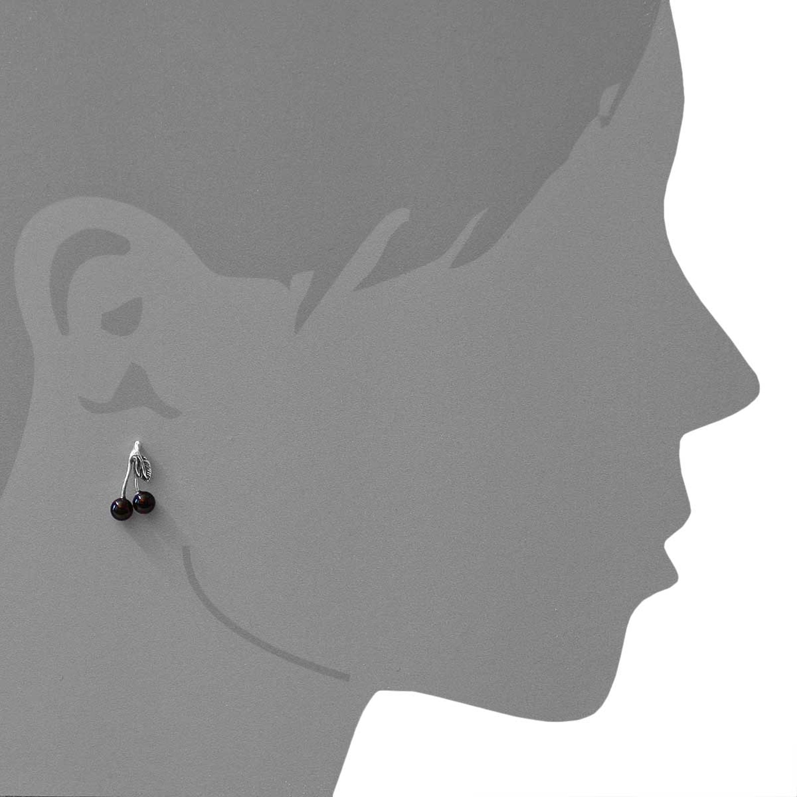OSTSEE-SCHMUCK Paar Ohrhänger »- Kirsche - Silber 925/000 - Bernstein«