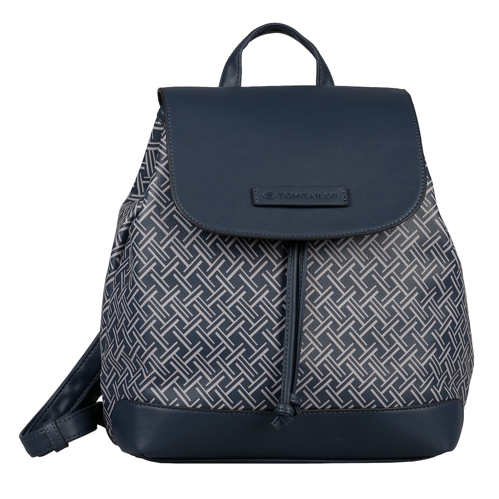 TOM TAILOR Rucksack »Yoki«, mit Allover-Druck mit dem eingearbeiteten Logo