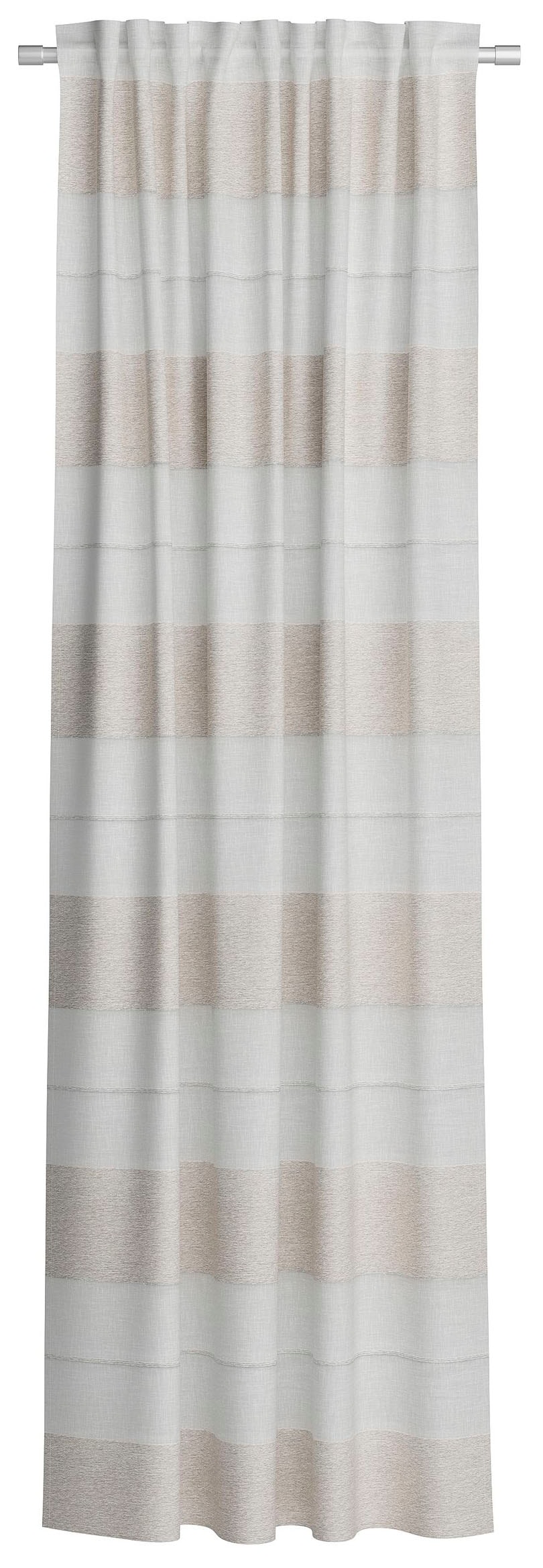 Neutex for you! Vorhang »FENJA« Multifunktionsband 1 Stk. tlg. Halbtransparenter Jacquardstoff mit Streifenstruktur