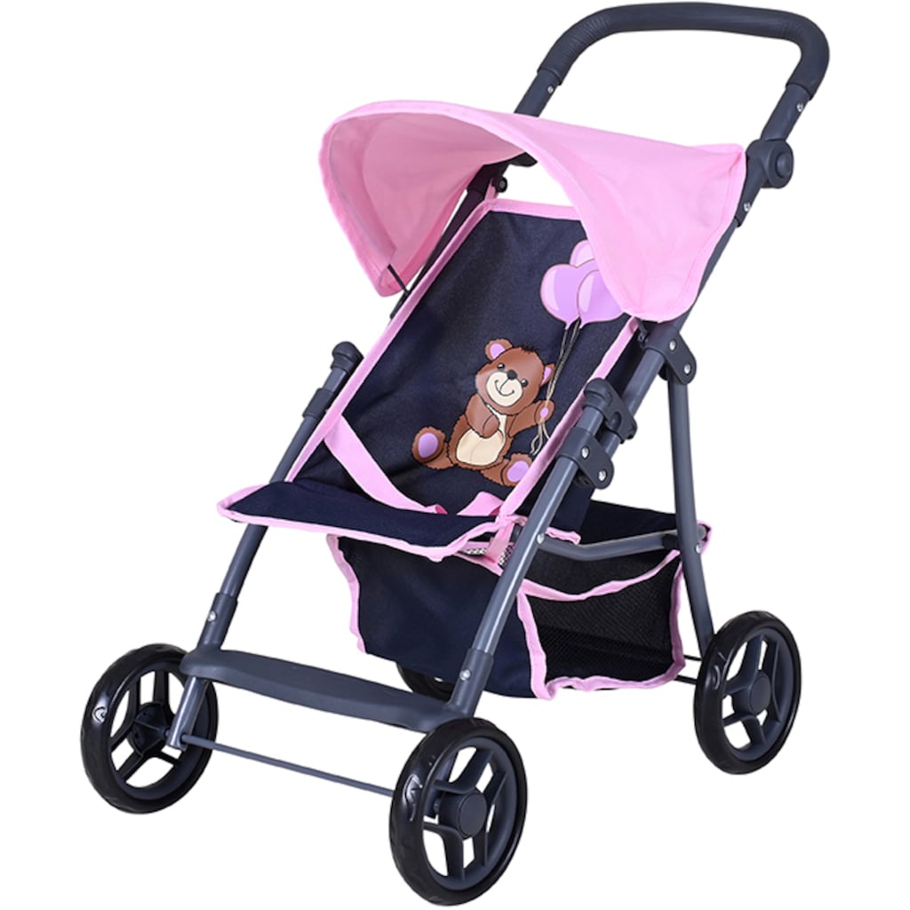 Knorrtoys® Puppenbuggy »Liba - Navy Pink Bear«