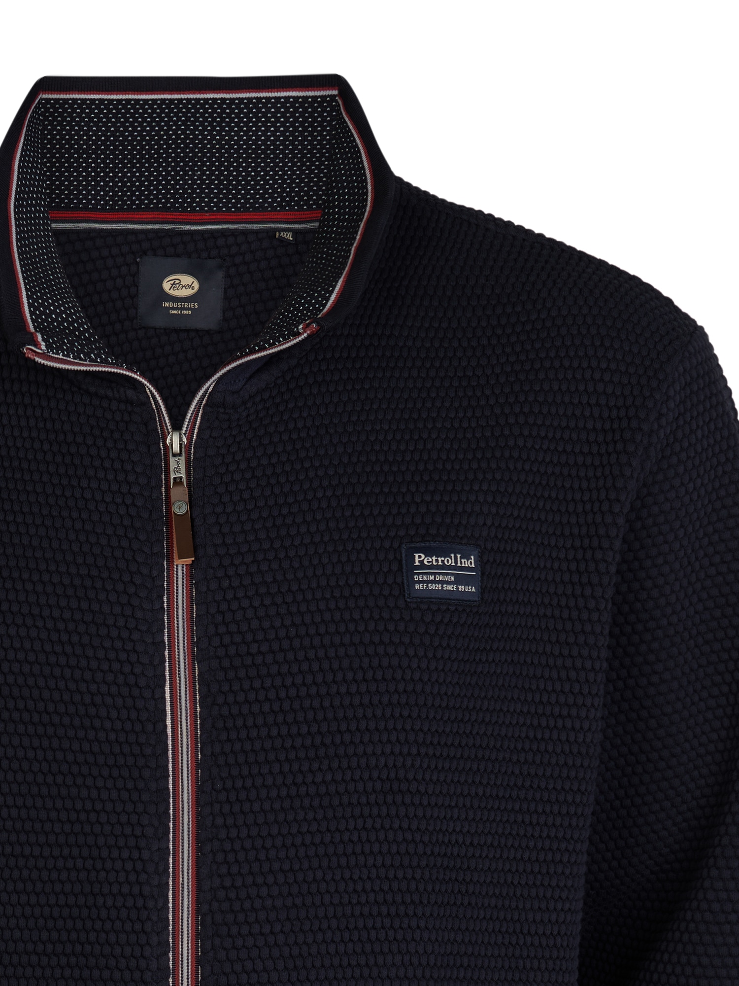 Petrol Industries Sweater, mit Logo Stickerei
