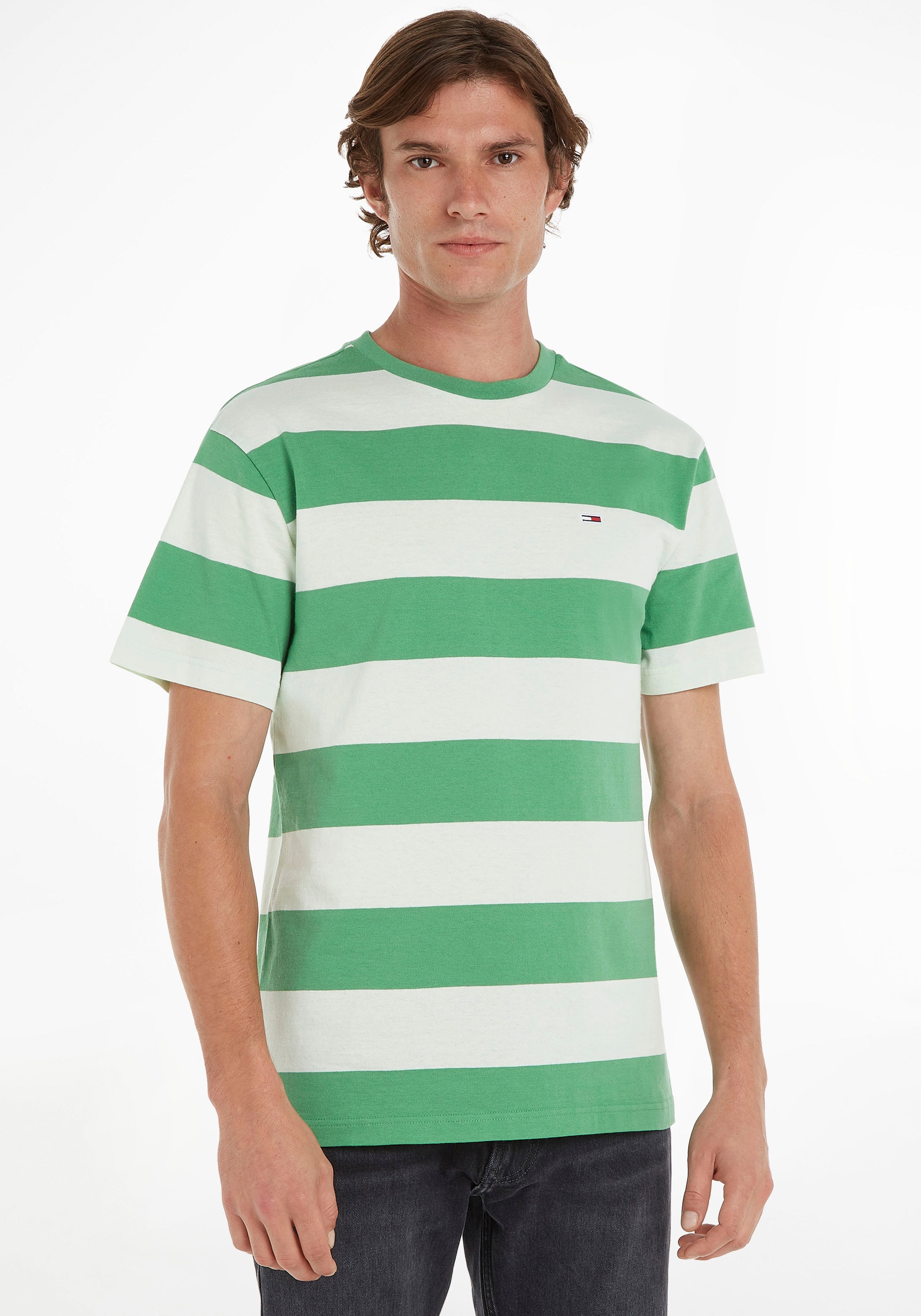 Tommy Jeans T-Shirt »TJM CLSC TONAL STRIPE TEE«, in gestreifter Optik  online kaufen bei OTTO