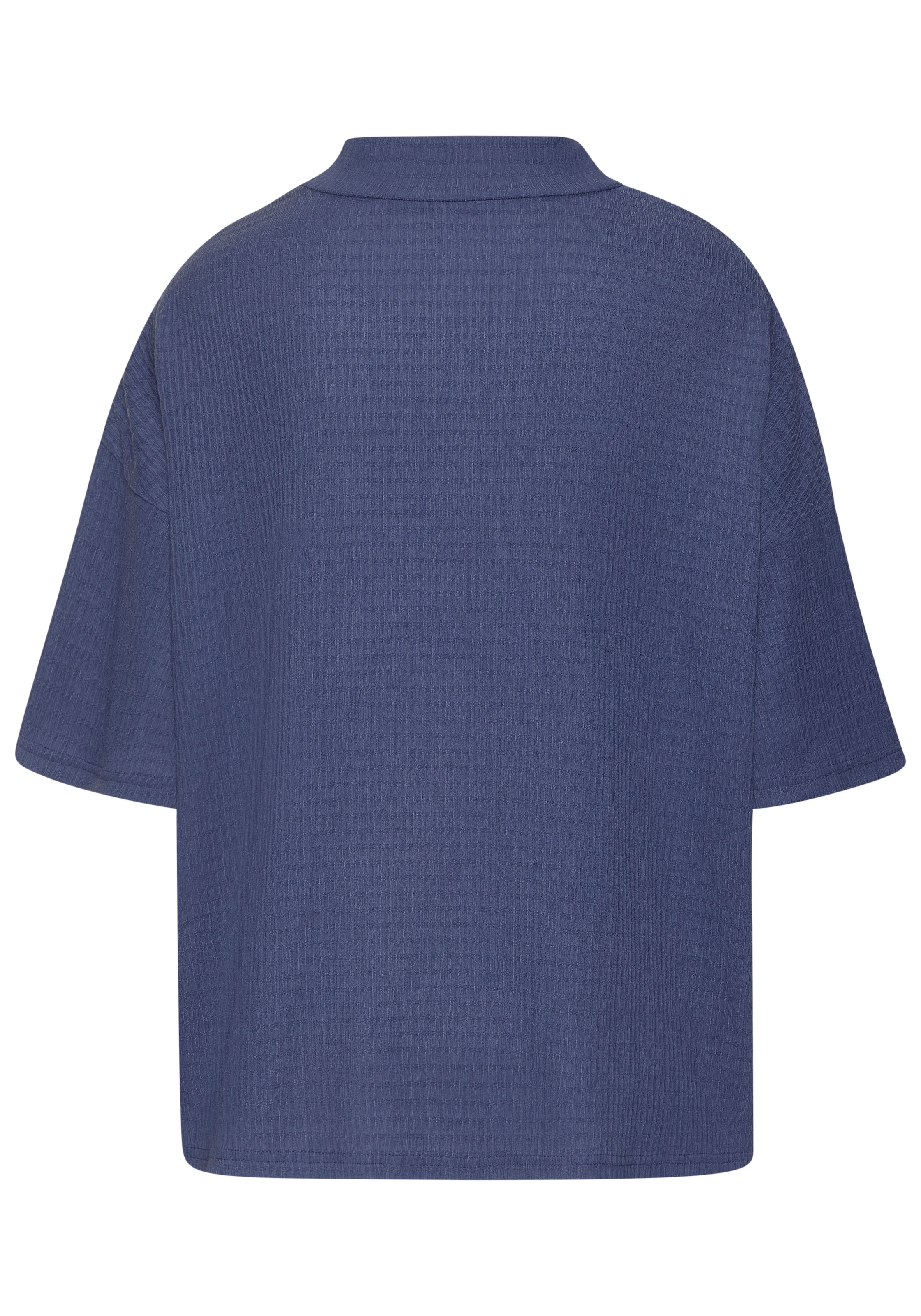 LASCANA Kurzarmshirt »mit Stehkragen« aus bügelfreier Crêpe-Qualität