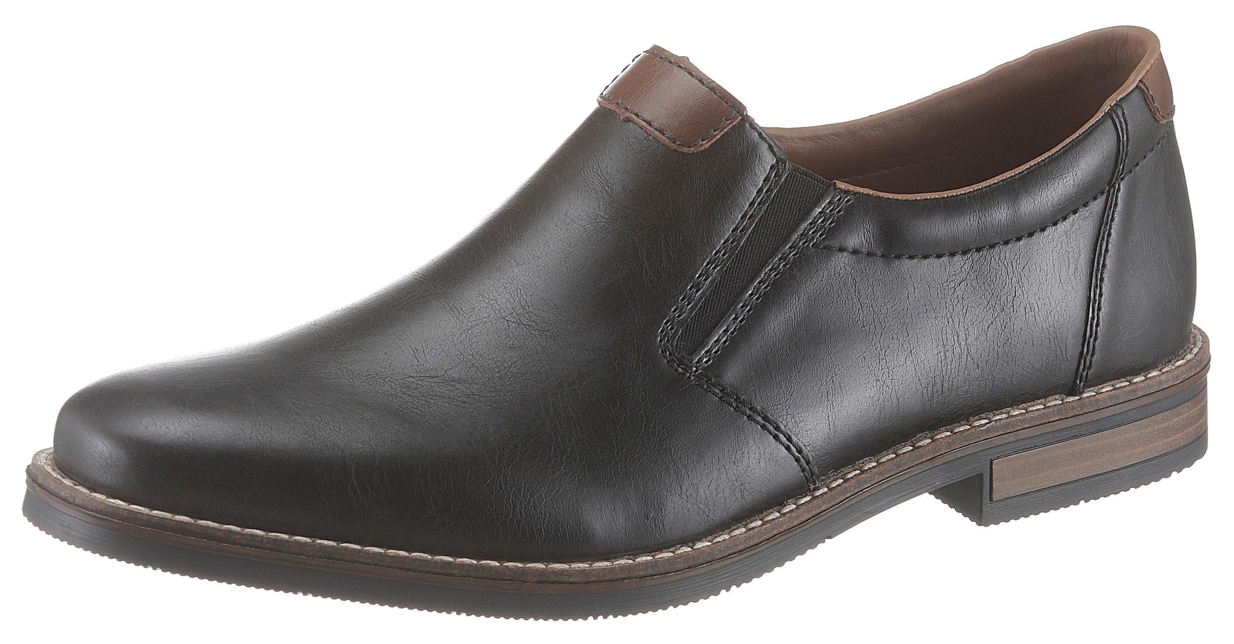 Rieker Slipper, mit weich gepolsterter Lederinnensohle