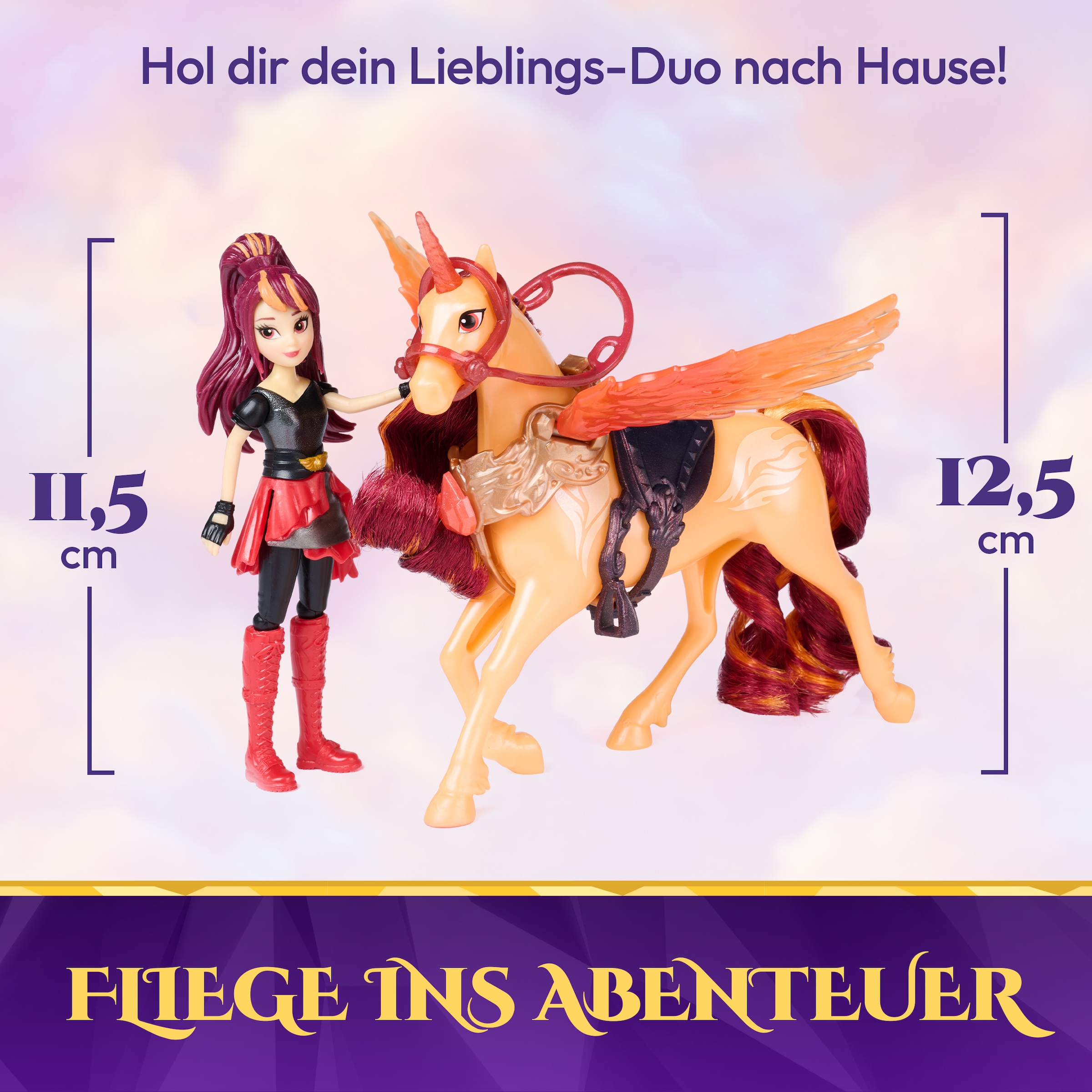 Spin Master Anziehpuppe »Unicorn Academy - Wing Magic Valentina und Cinder«