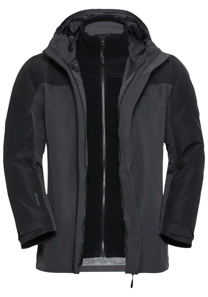 Jack Wolfskin 3-in-1-Funktionsjacke »TAUBENBERG 3IN1 JKT M«, mit Kapuze