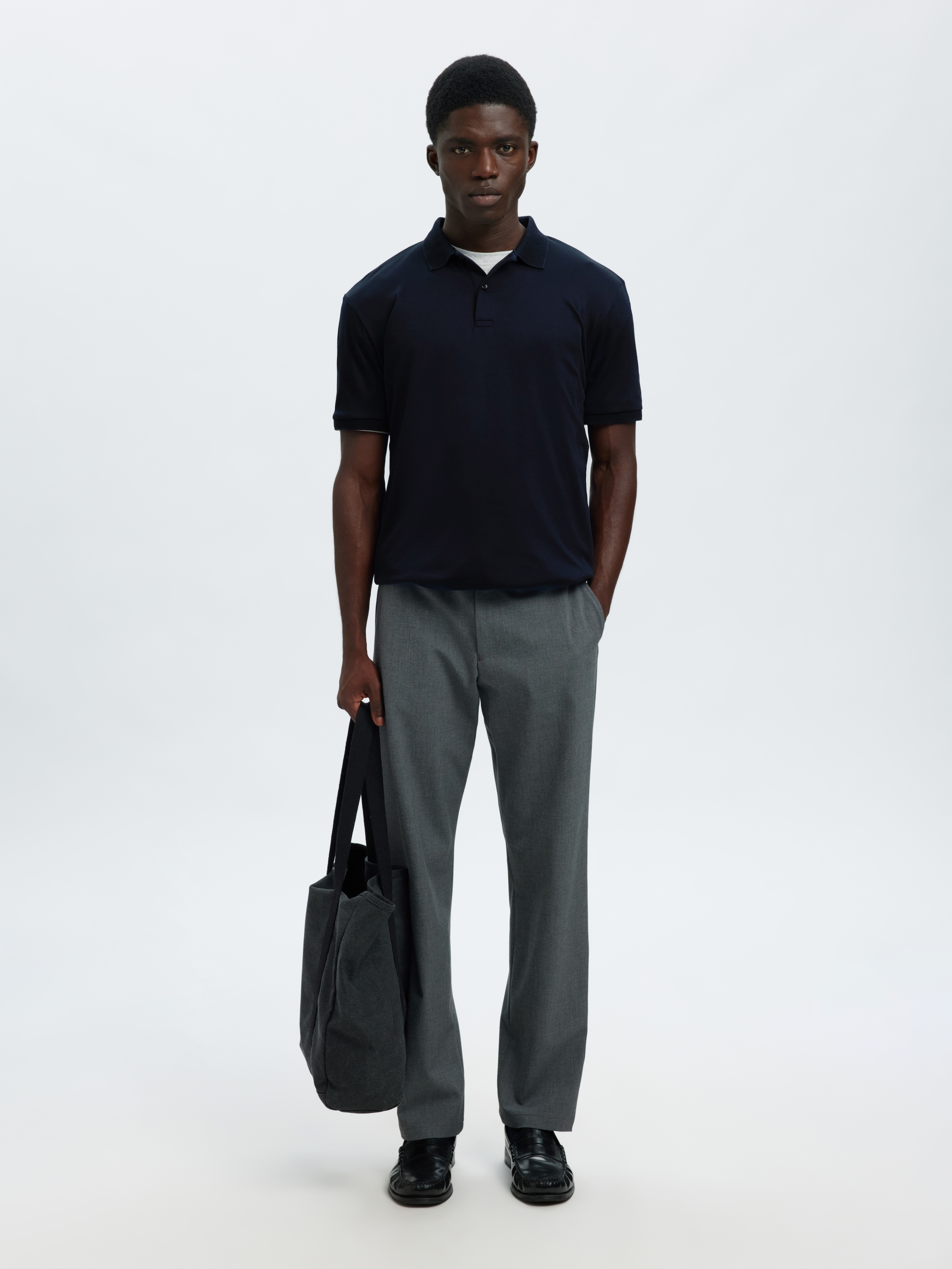 SELECTED Poloshirt »SLHFAVE BUTTON SS POLO NOOS« Baumwollmischung, regular fit