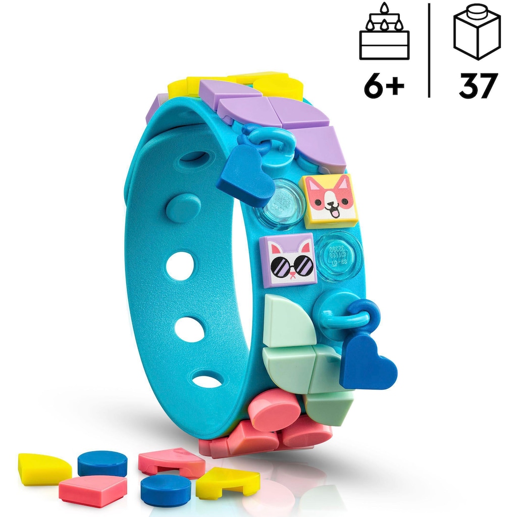 LEGO® Konstruktionsspielsteine »Tier Armband (41801), LEGO® DOTS«, (37 St.)