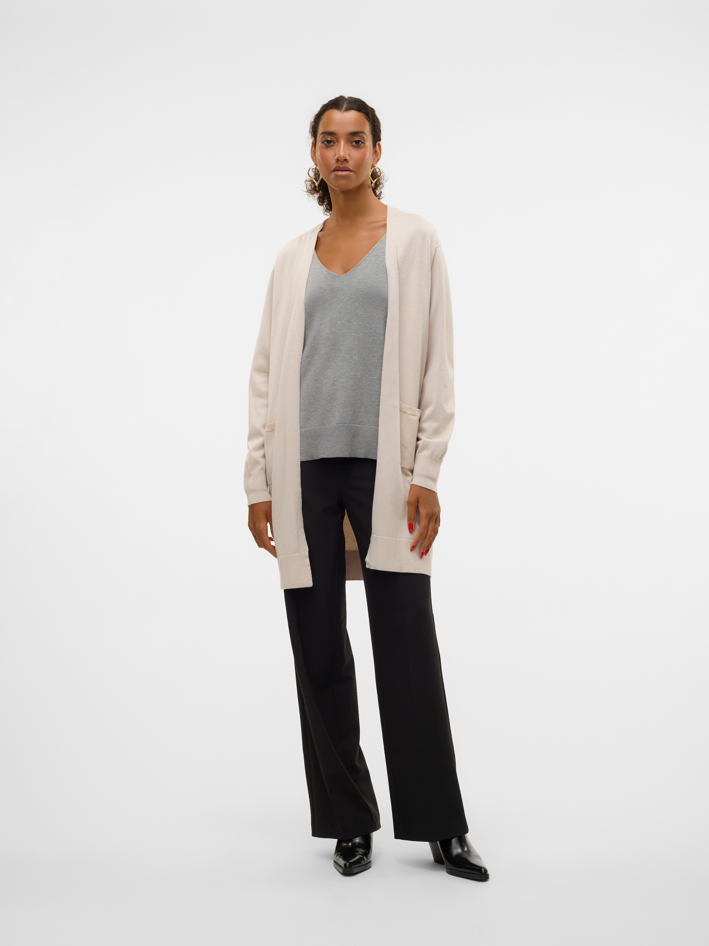 Vero Moda Longstrickjacke »VMSILJE LS OPEN CARDIGAN GA NOOS«