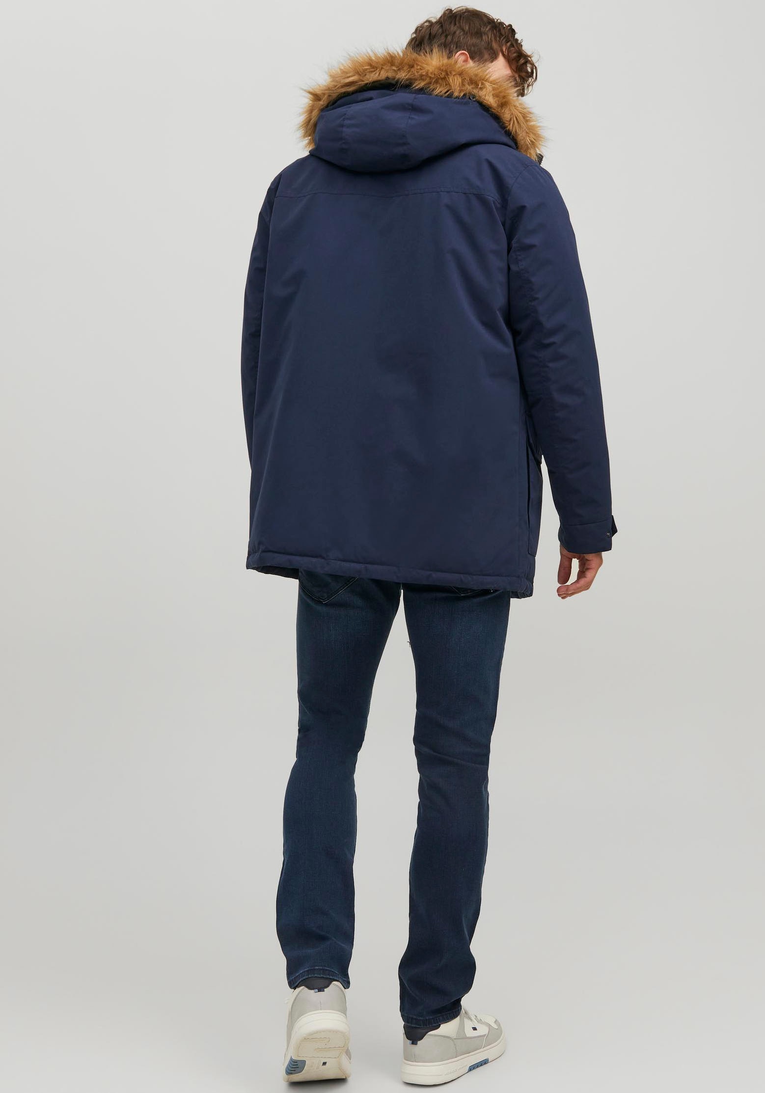 Jack & Jones Slim-fit-Jeans »JJIGLENN – Slim-Fit-Jeans mit niedriger Leibhöhe«, Used, modisch, slim fit, Denim/Jeans