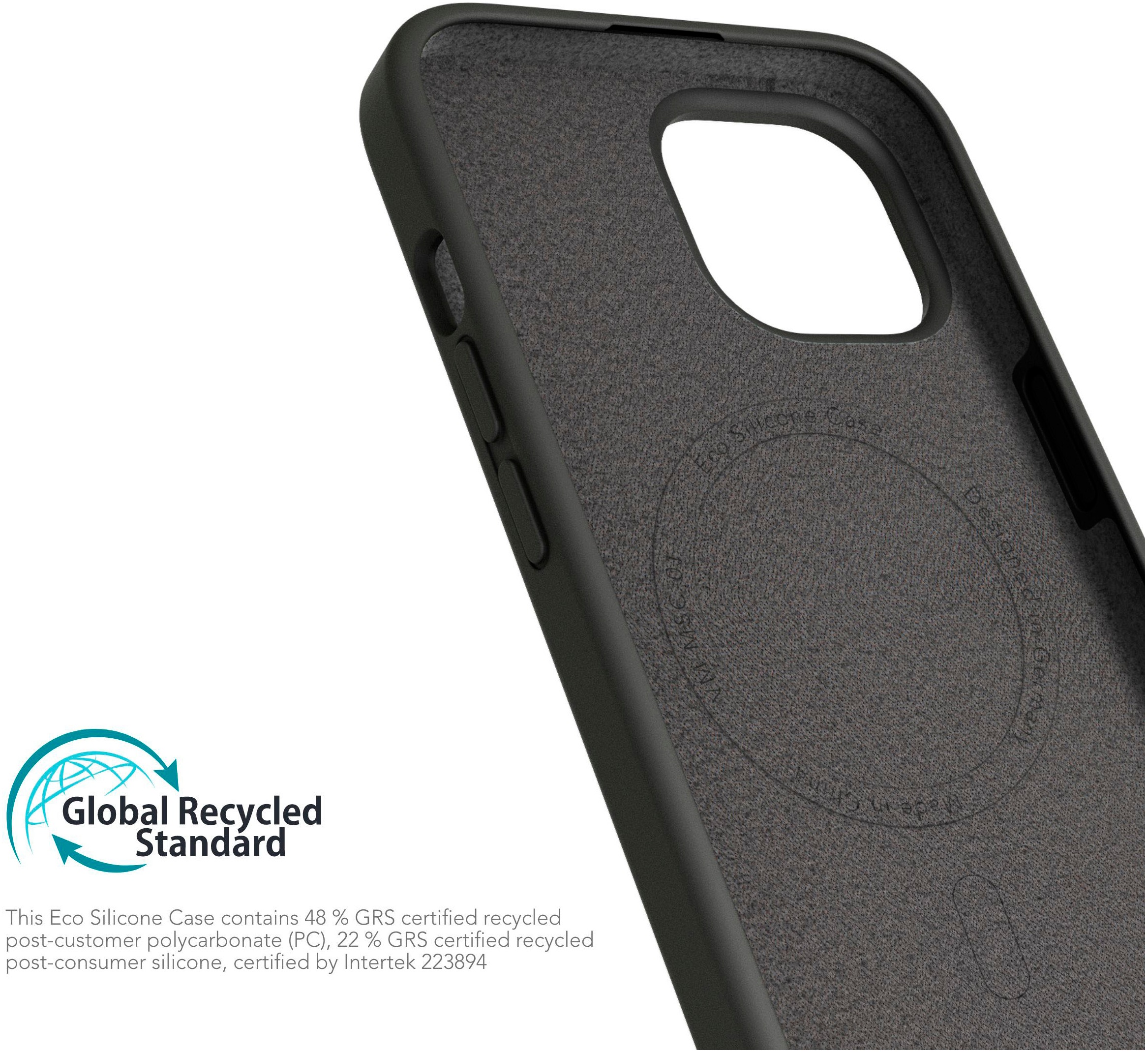 VONMÄHLEN Smartphone-Hülle »iPhone 15 Plus, Eco Silicone Case - Black«