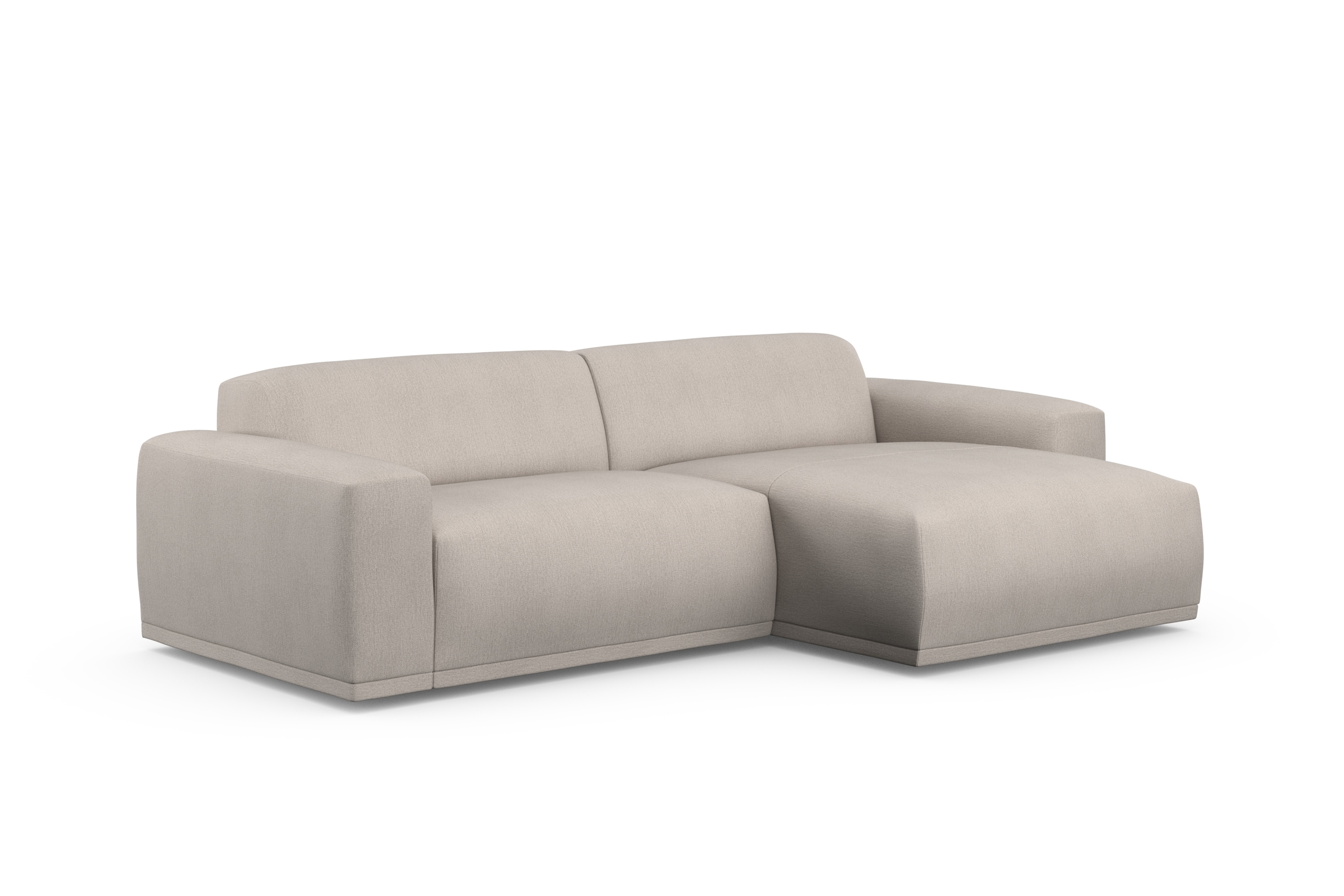 TRENDMANUFAKTUR Ecksofa »Braga, mit hochwertigem Kaltschaum, L-Form, in Cord erhältlich«, (2 St.), modernes Sofa, Couch mit hohem Sitzkomfort, 255/72/160 cm (B/H/T)