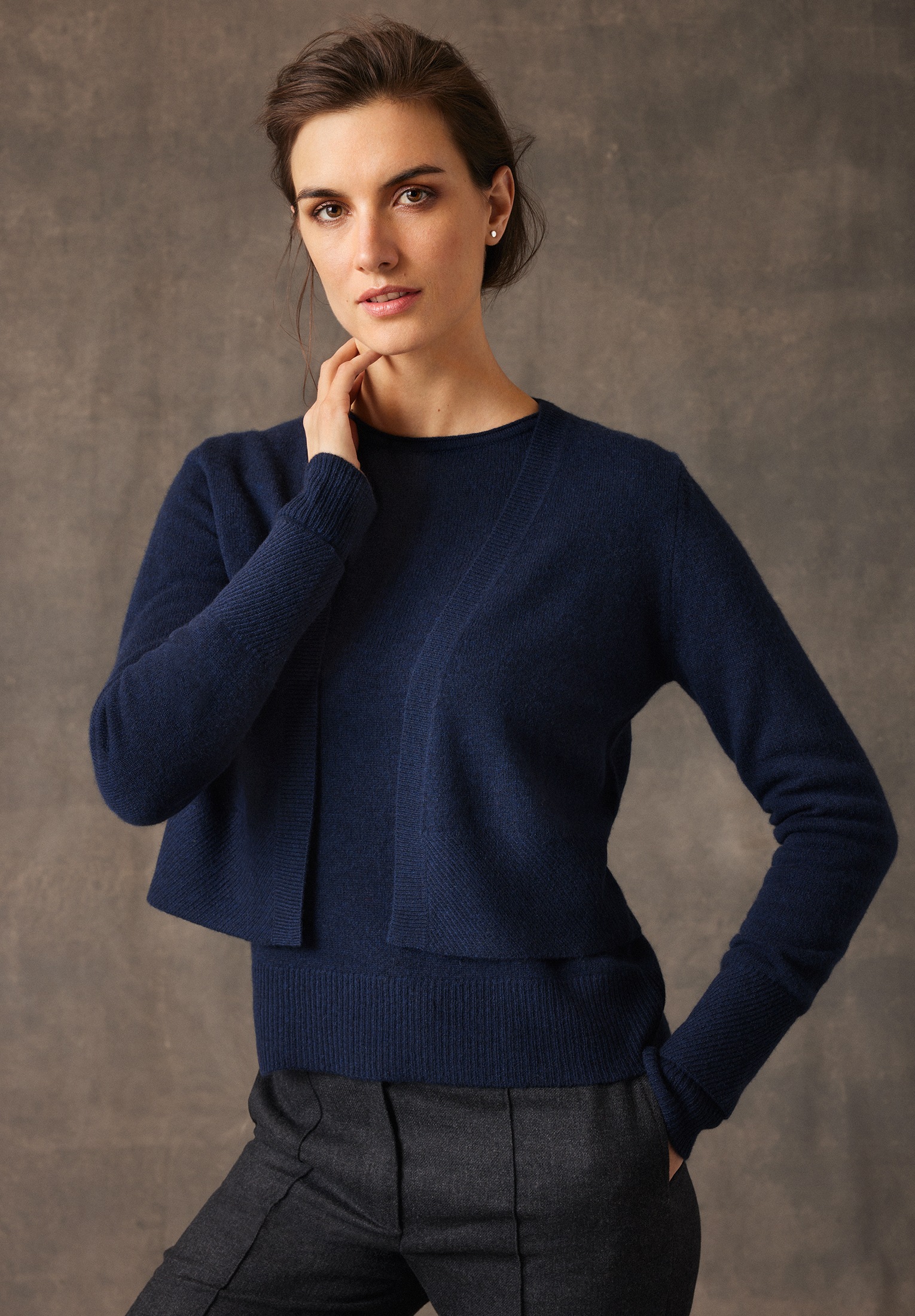 Betty Barclay Strickjacke »Kaschmir-Strickjacke mit Rippbündchen«
