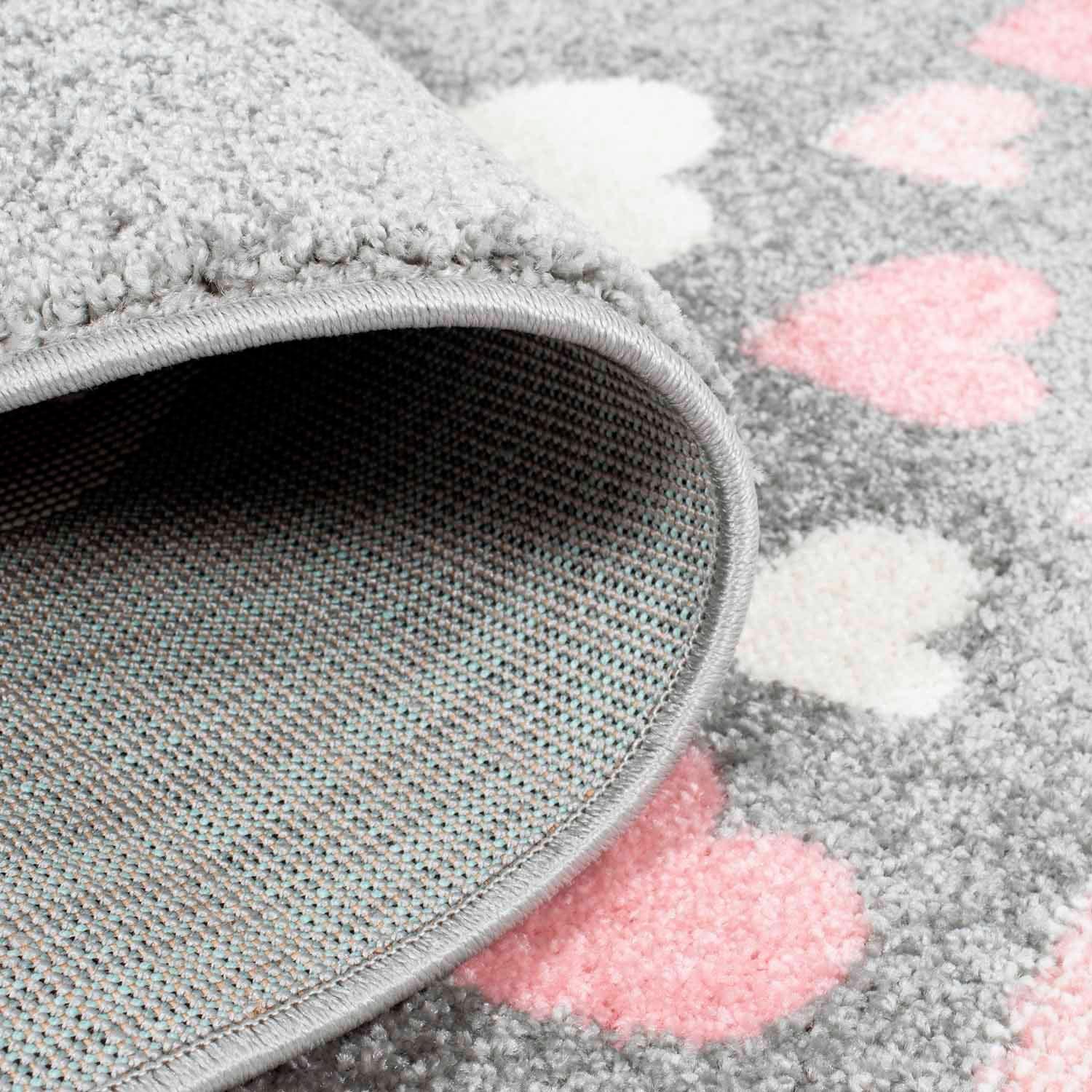 Carpet City Kinderteppich »Bubble 1318«, Kinderzimmer Kids Hase, Pflegeleicht, OTTO Flor, bei rechteckig, Herzen, Spielteppich, online Weicher