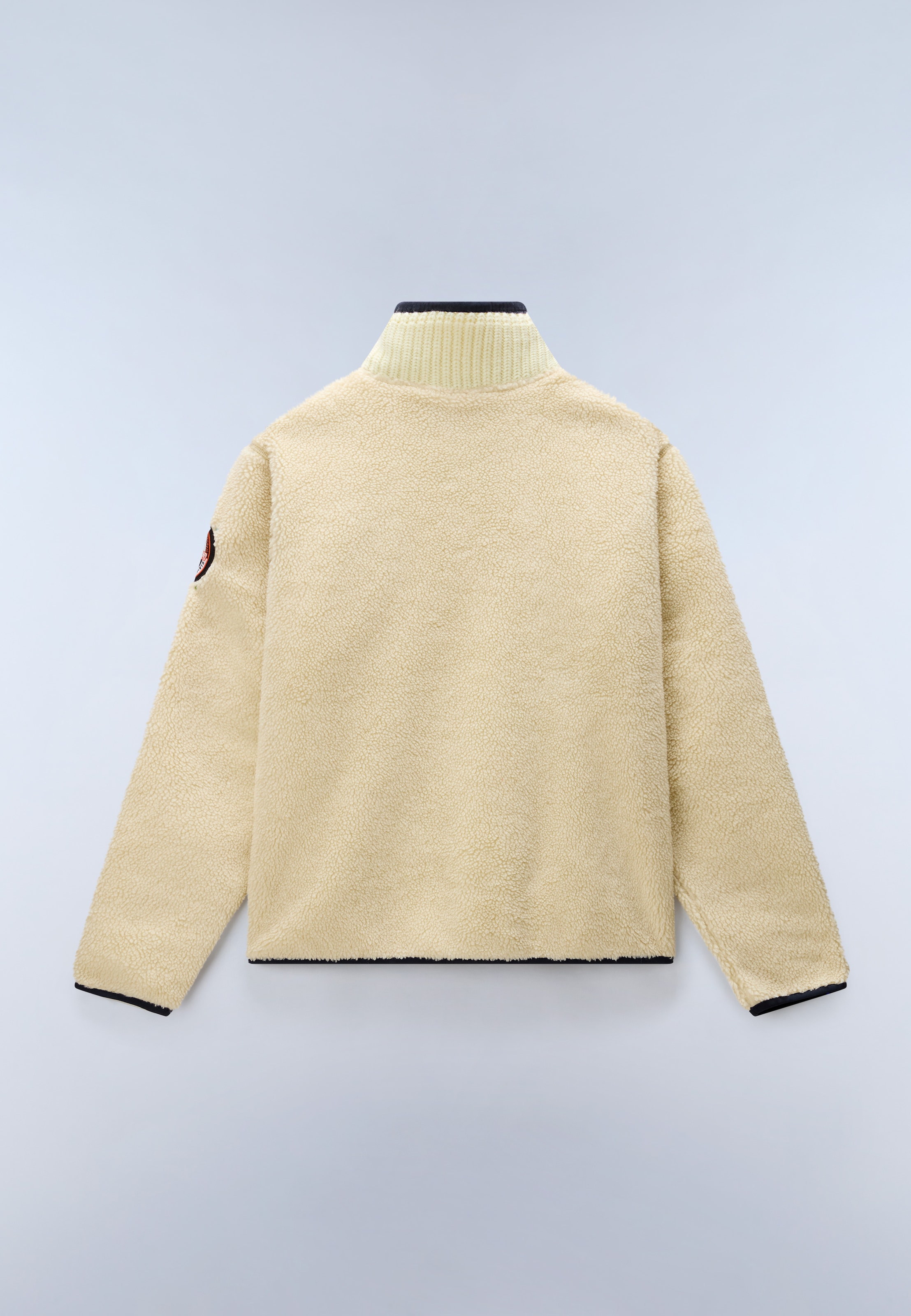 Napapijri Fleeceshirt »T-ARCHIVE FLEECE HZ PUTTY N5E« aus Polyester, mit weichem Griff, auch in großen Größen