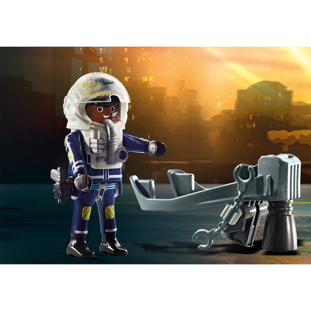 Playmobil® Konstruktions-Spielset »Polizei-Jetpack: Festnahme des Kunsträubers (70782), City Action«, (30 St.), Made in Germany